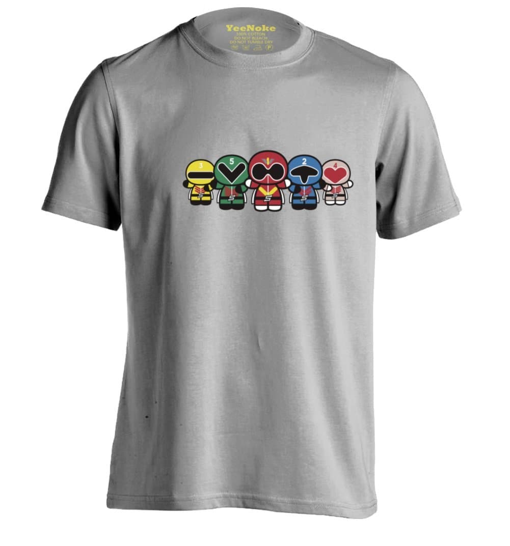 Chibi-Fi Super Sentai Goranger Mens & Womens Design T Shirt Custom Tee
