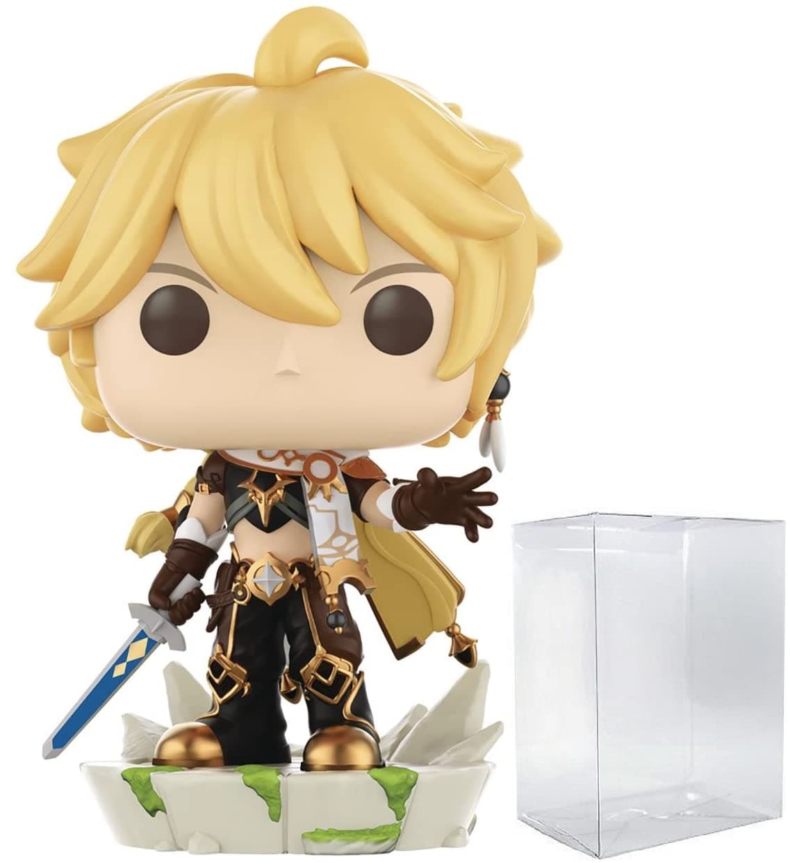 Genshin Impact - Aether Funko Vinyl Figure (Bundled with Compatible Box Protector Case), Multicolor, 3.75 inches