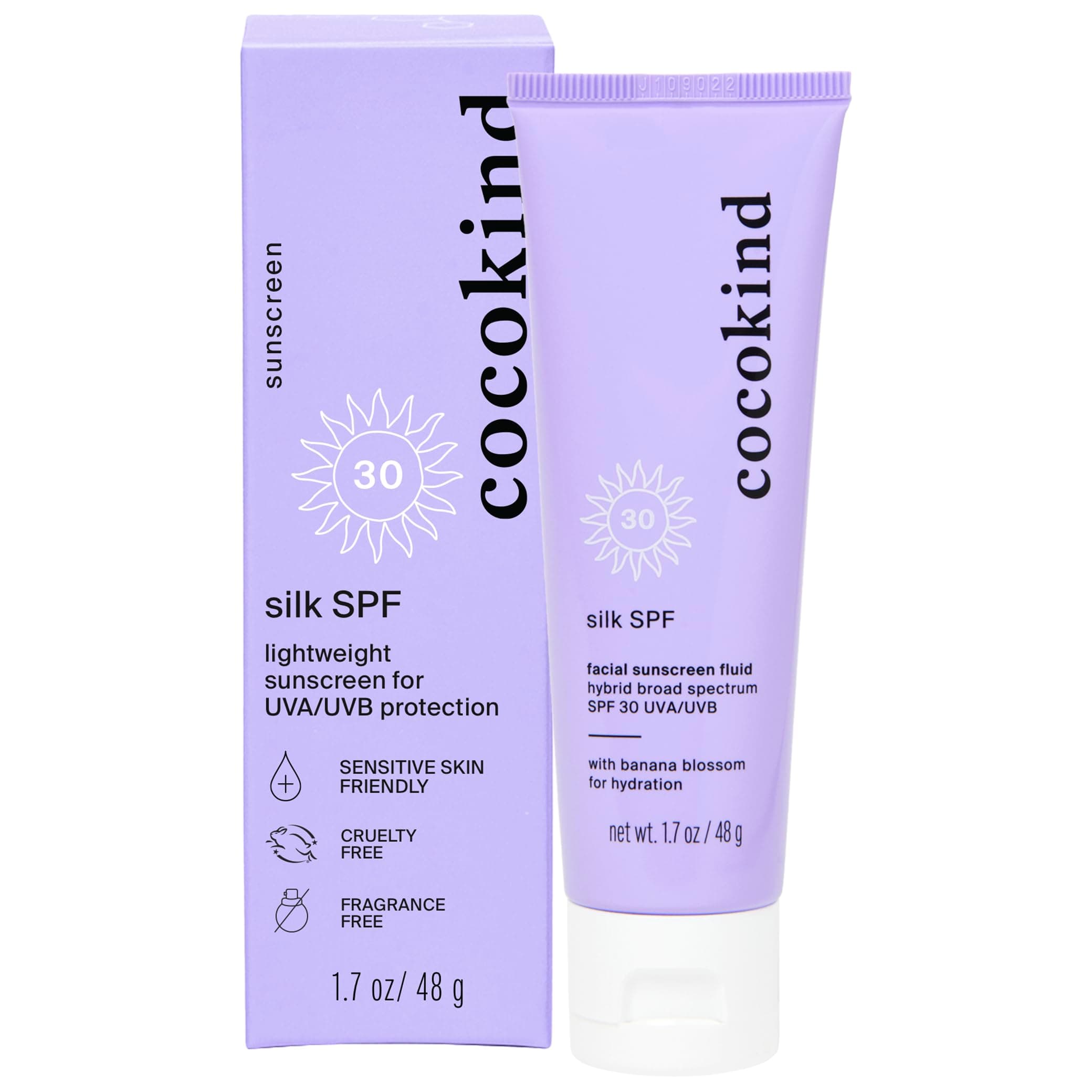 Silk SPF, Mineral and Chemical Sunscreen for Face, SPF 30