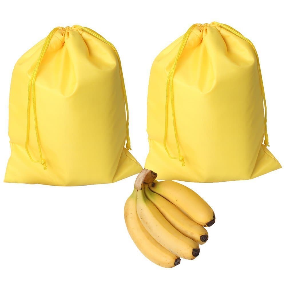 ZENBOO Lightweight & Durable Yellow Banana Storage Bag with Waterproof & Tear-resistance (2 pack)