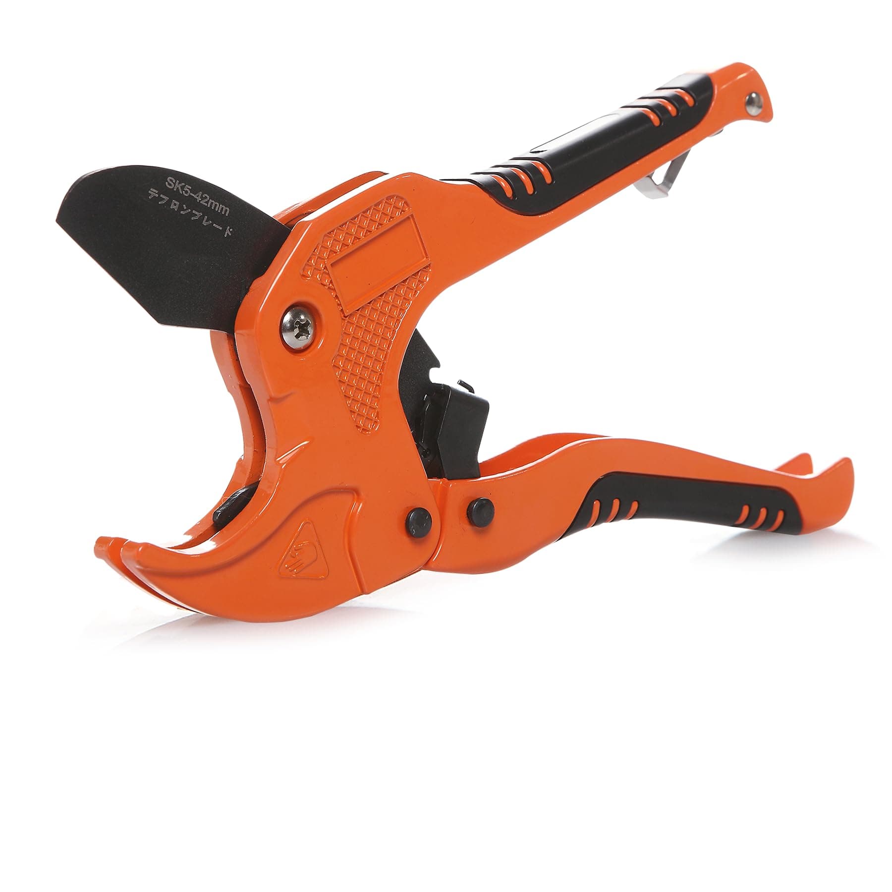 Zantle PVC Pipe Cutter, Ratcheting Hose Cutter One-hand Fast Pipe Cutting Tool with Ratchet Drive for Cutting Less Than 1-1/4" O.D. PEX, PVC, and PPR Pipe, Easy-to-use Pipe and Tube Cutter