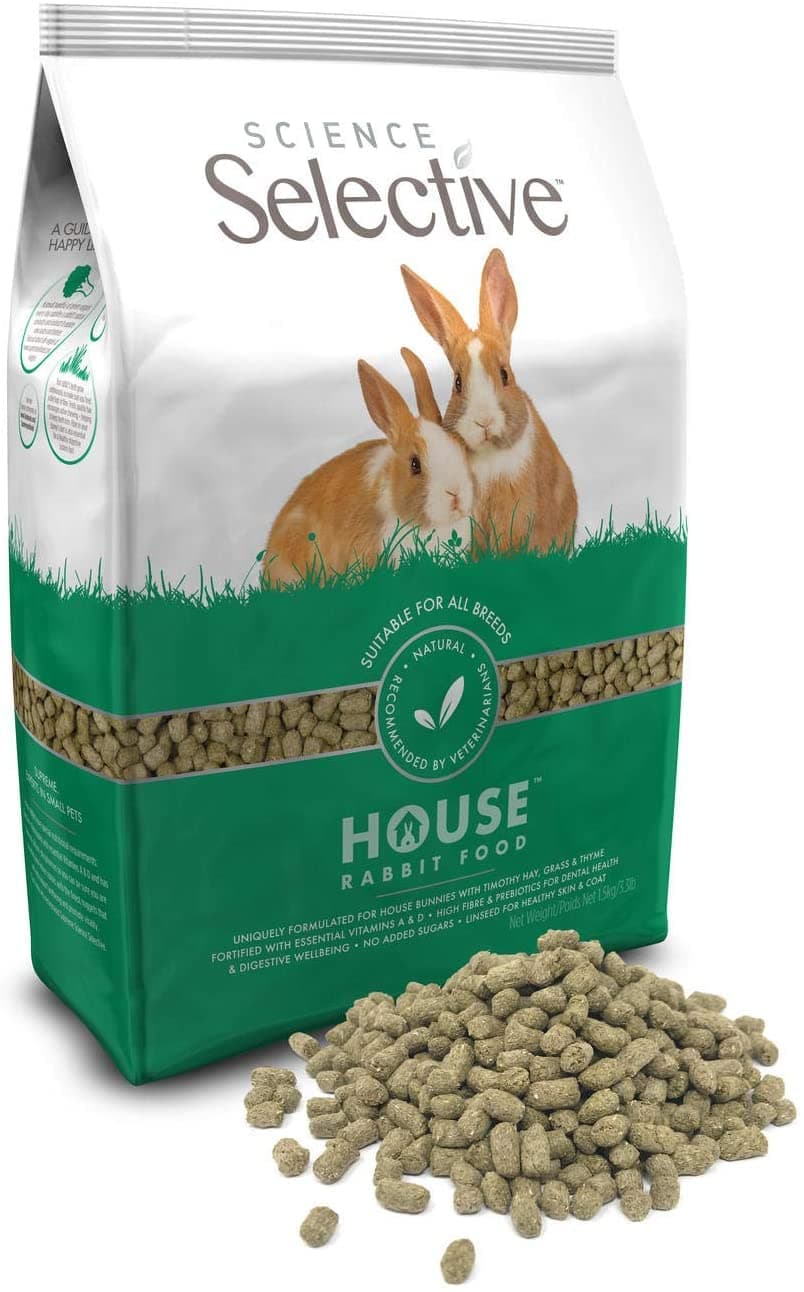 Science Selective House Rabbit Food, Brown