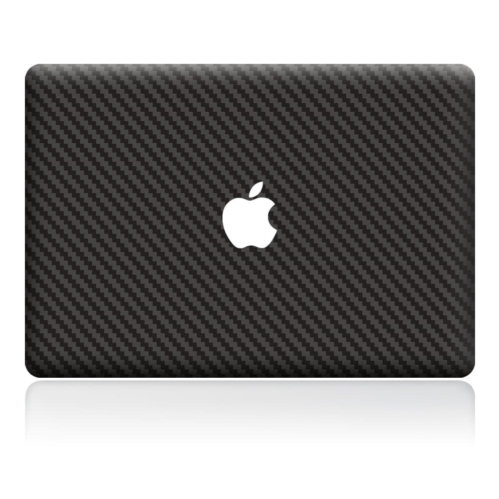 H4S Removable Decorative Carbon Fibre MacBook Decals Skin Stickers Mac Full Cover Decals for Apple Laptop MacBook Pro 13 Inches Model A1278, Brief Black Pattern