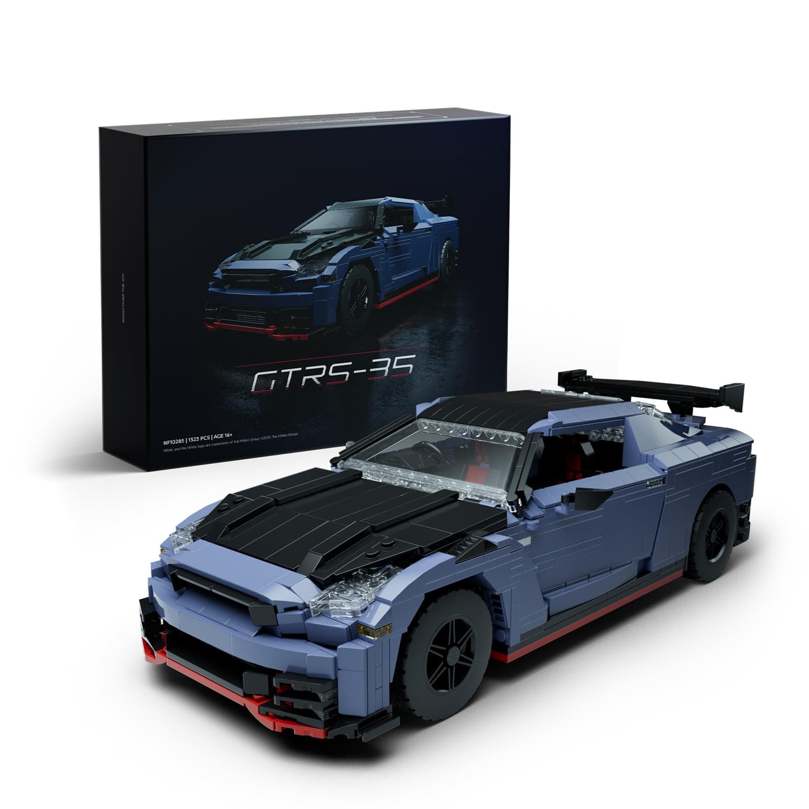 GTRS-35 Sports Car Building Set, 1:14 Scale Collectible Car Model Kit for Display, Gift for Adult Car Enthusiasts (NF10285)