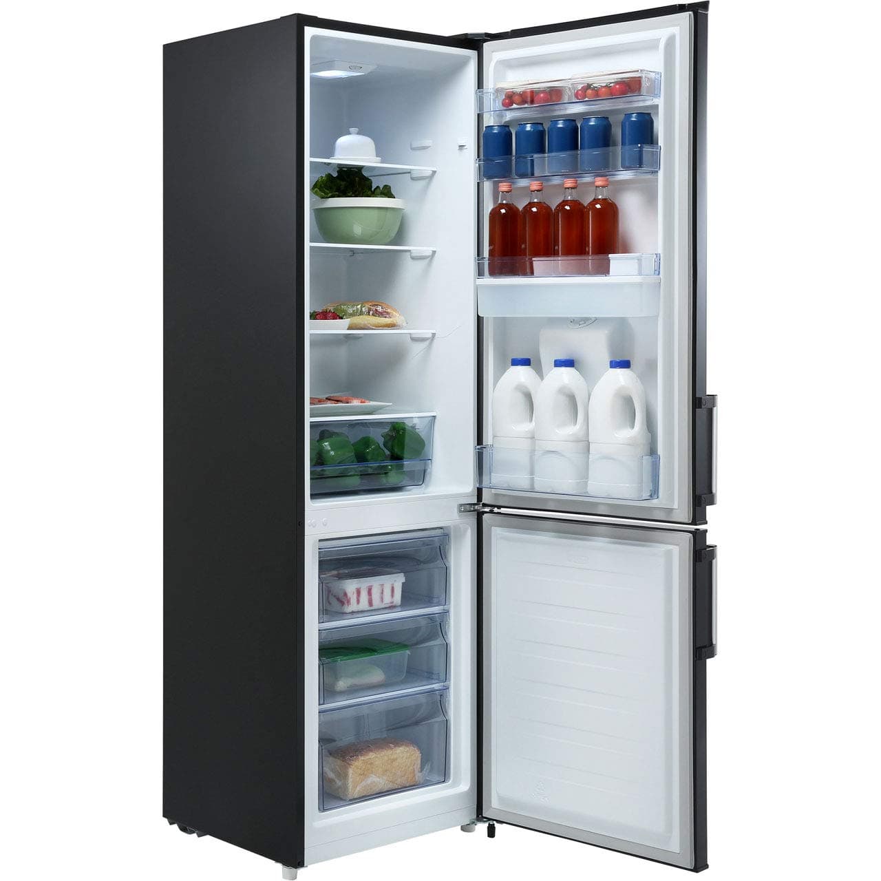 Fridgemaster MC55264DB 70/30 Fridge Freezer - Black [Energy Class A+]