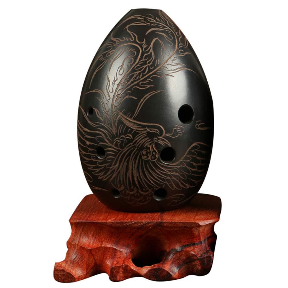 Professional Chinese Flute Xun Instrument Ceramic Ocarina Ancient Xun Instrument Ceramic Ocarina (Phoenix)