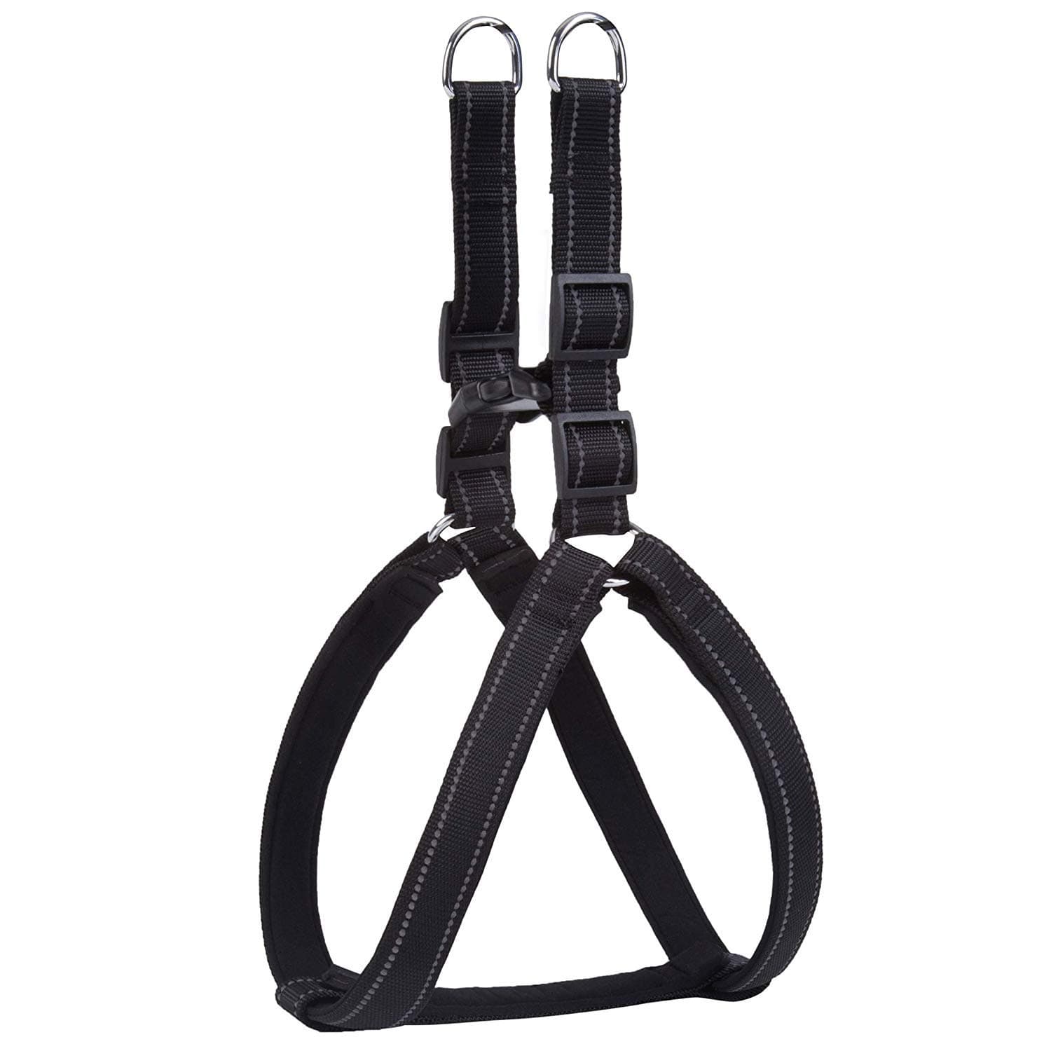 LukPaw Heavy Duty Dog Harness Large Padded Harness Reflective Harness Nylon No-Pull Harness for Large Dog Running Training