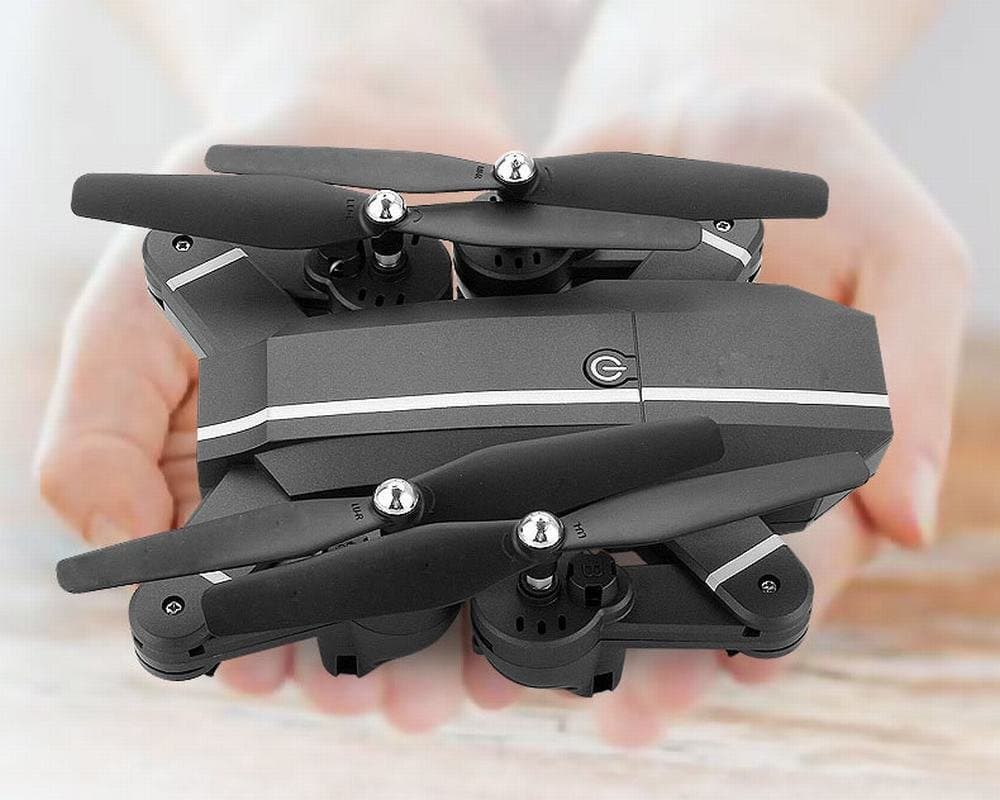 H aircraft Folding Fixed High Aerial Photography Uav Wifi Map Transmission Four-Axis Aircraft Aviation Remote Control Aircraft,Black,30-50CM