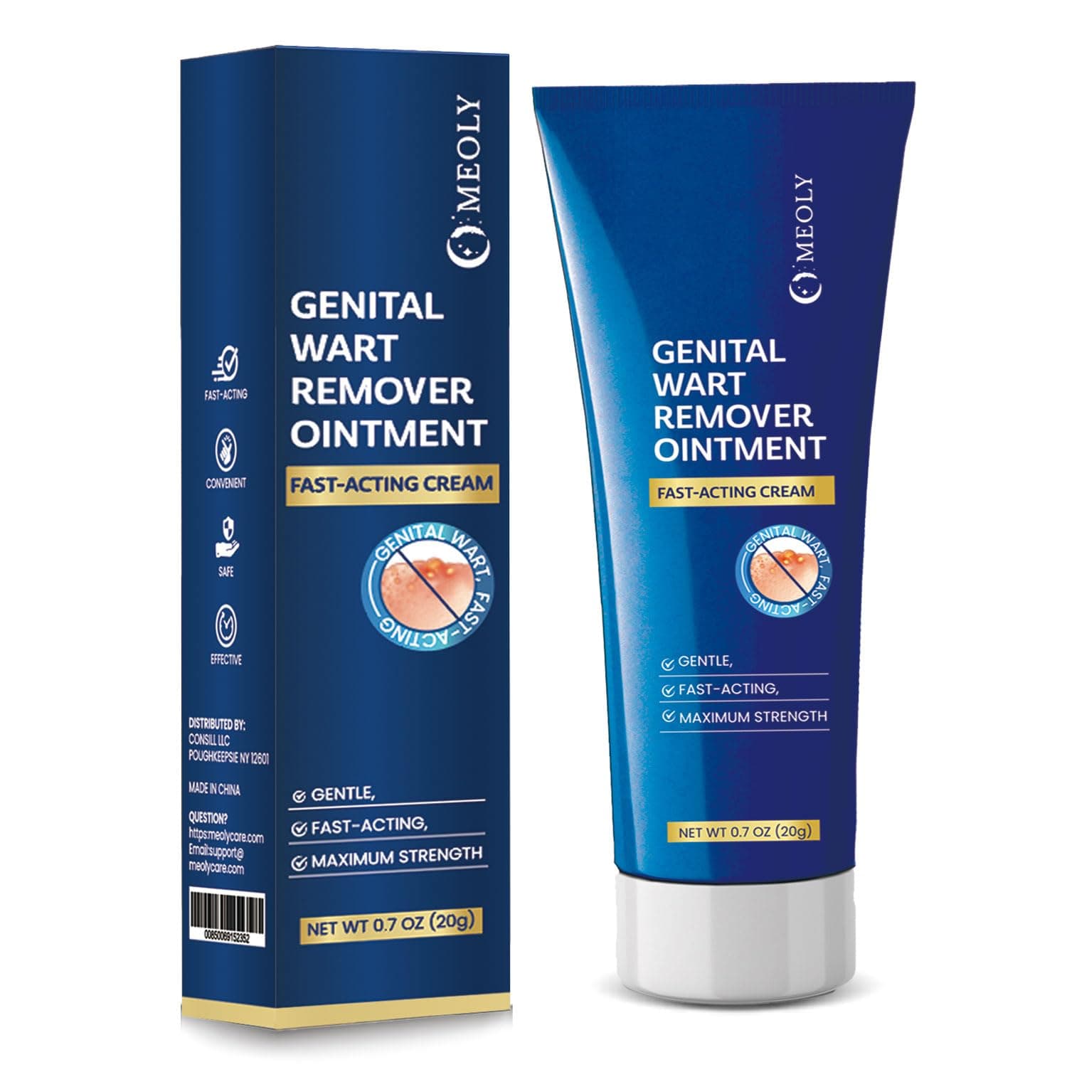 Genital Wart Remover Cream: Genital Wart Removal Ointment with Salicylic Acid Fast-Acting, Gentle for Men and Women