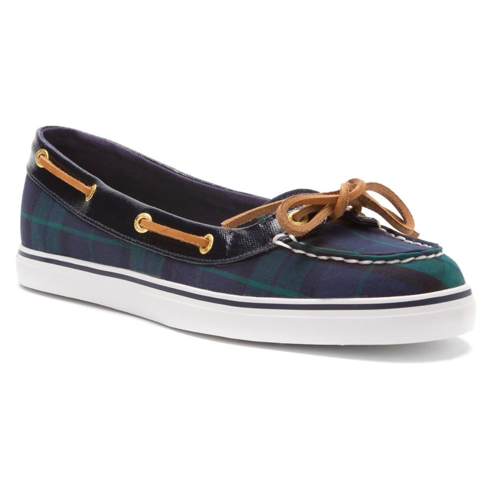 Sperry Top-Sider Women's Lola,Navy/Green Plaid,US 7.5 M