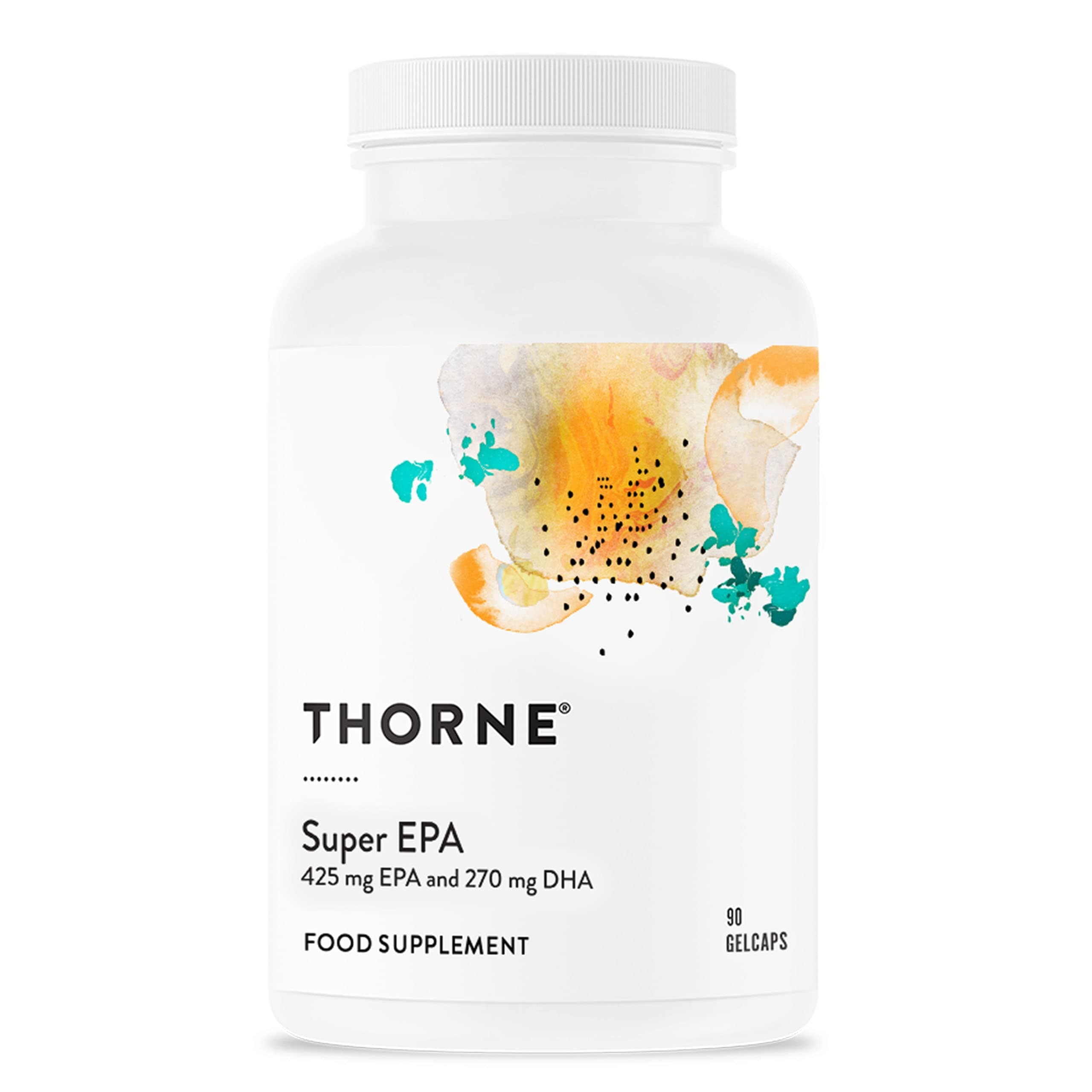 Thorne Super EPA - Omega-3 Fatty Acids EPA and DHA - for Heart & Brain - 90 Gelcaps