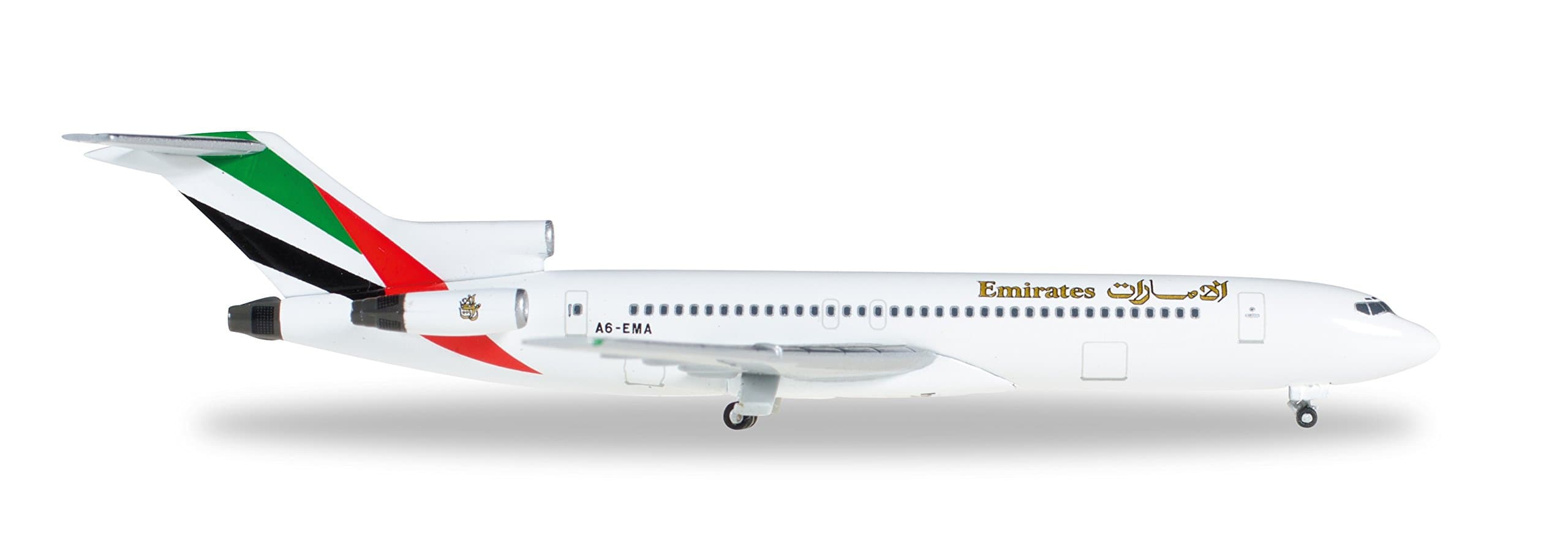 Mastercraft Collection HE526968 Herpa Wings Emirates 727-200 1:500 Model Airplane