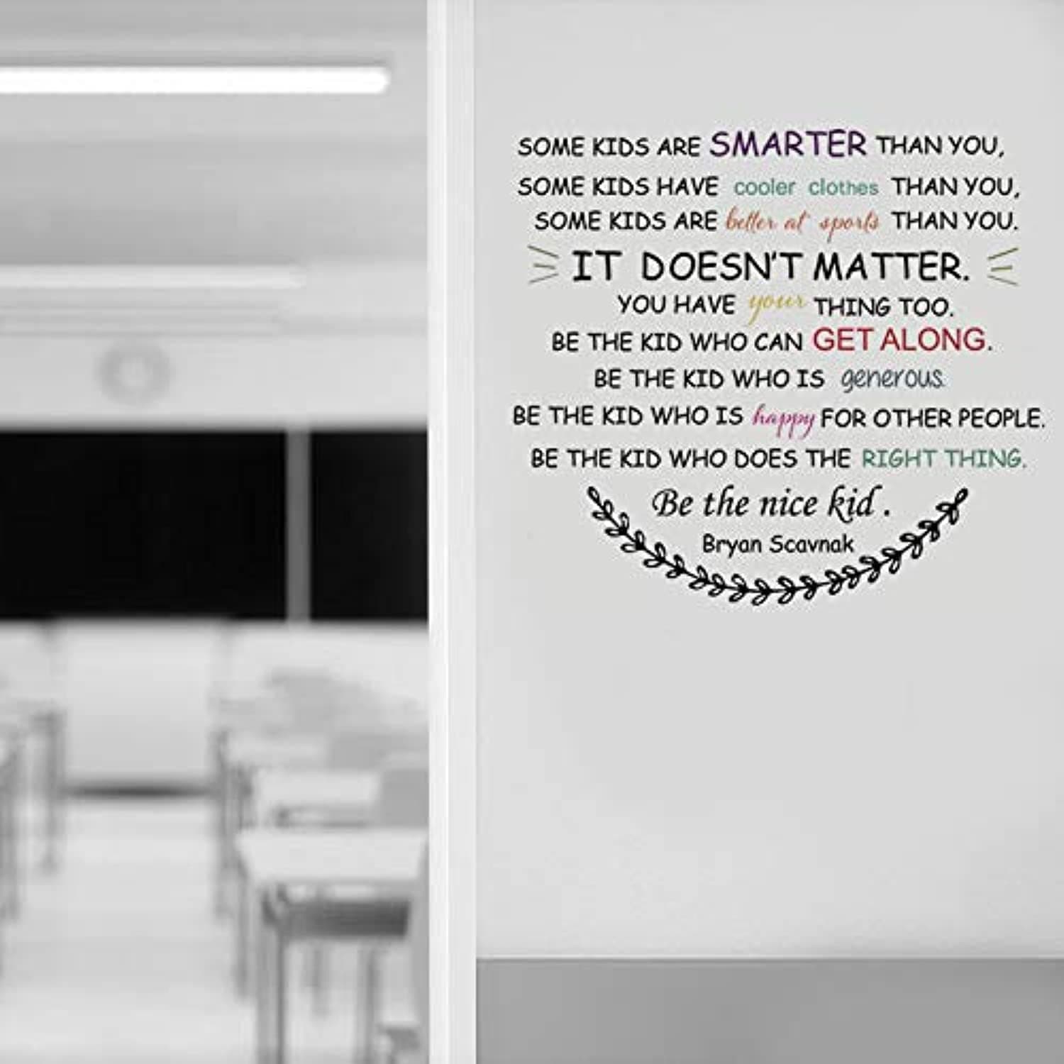 Be The Nice Kid Wall Decal Kids Decals Some Kids are Smarter Than You Quote Some Kids are Smarter Than You Wall Decals Be The Nice Kid Decals for School Classroom