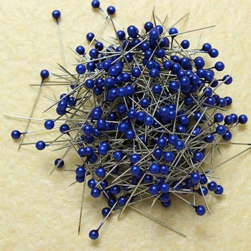 with Head Round Blending Pearl Head Dressmaking Weddings Corsage Sewing Pin Bulk Craft Embroidery Decorative 1 set of 800 Pcs (Navy Blue)