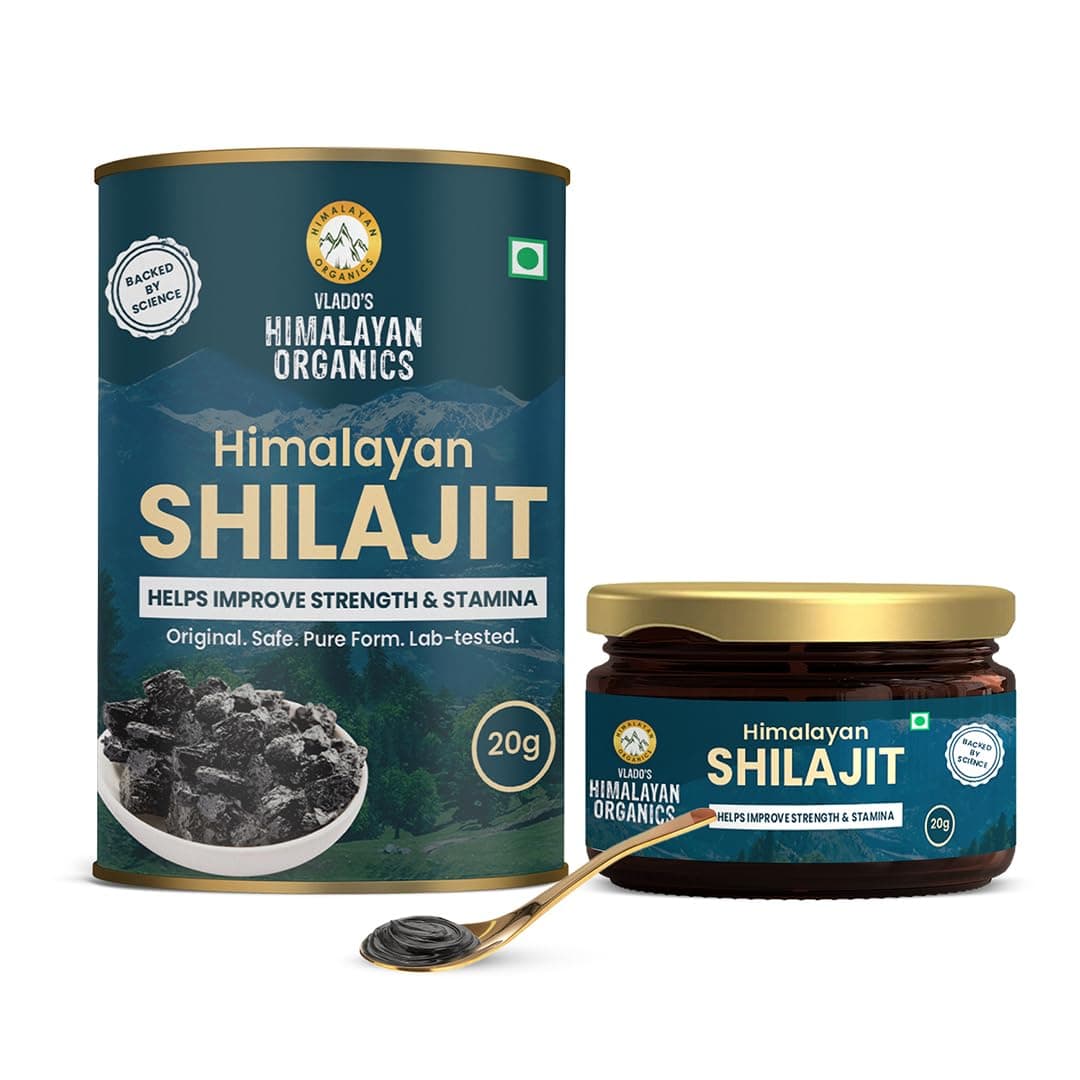 – 100% Pure Shilajit/Shilajeet Resin to Boost Performance,Power, Stamina, Endurance, Strength With Fulvic Acid & 85+ Trace Minerals Complex for Energy,Maximum Potency I - 20g