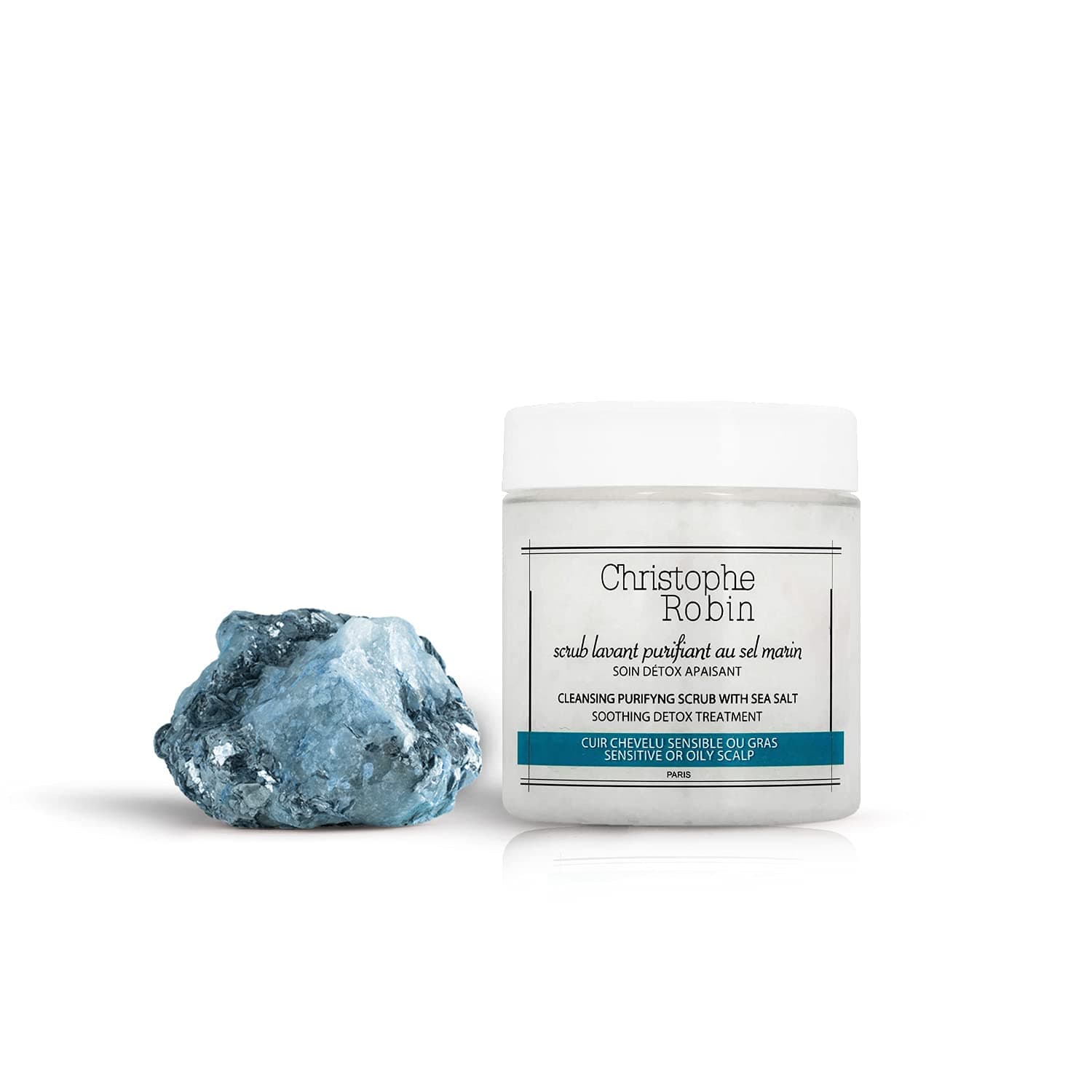 Christophe Robin Cleansing Purifying Scrub with Sea Salt, 2.5 Fl Oz