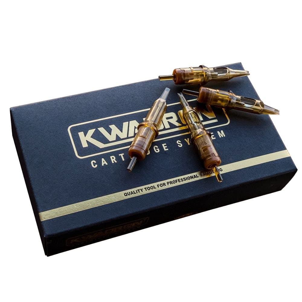 Kwadron Cartridge Tattoo Needles Cartridges, Box of 20, Round Liners Long Taper - 7 Round Liner Long Taper - 35/7RLLT
