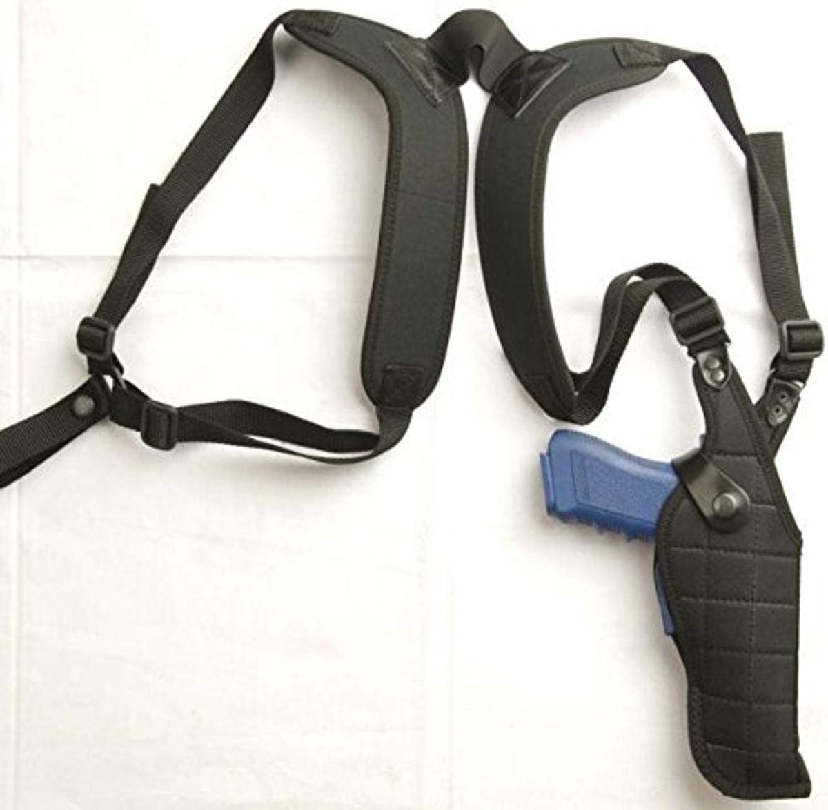 Cebeci 10337LB01 Left-Hand Nylon Vertical Shoulder CTO 10337 Holster Gun Belt, Black, 4"