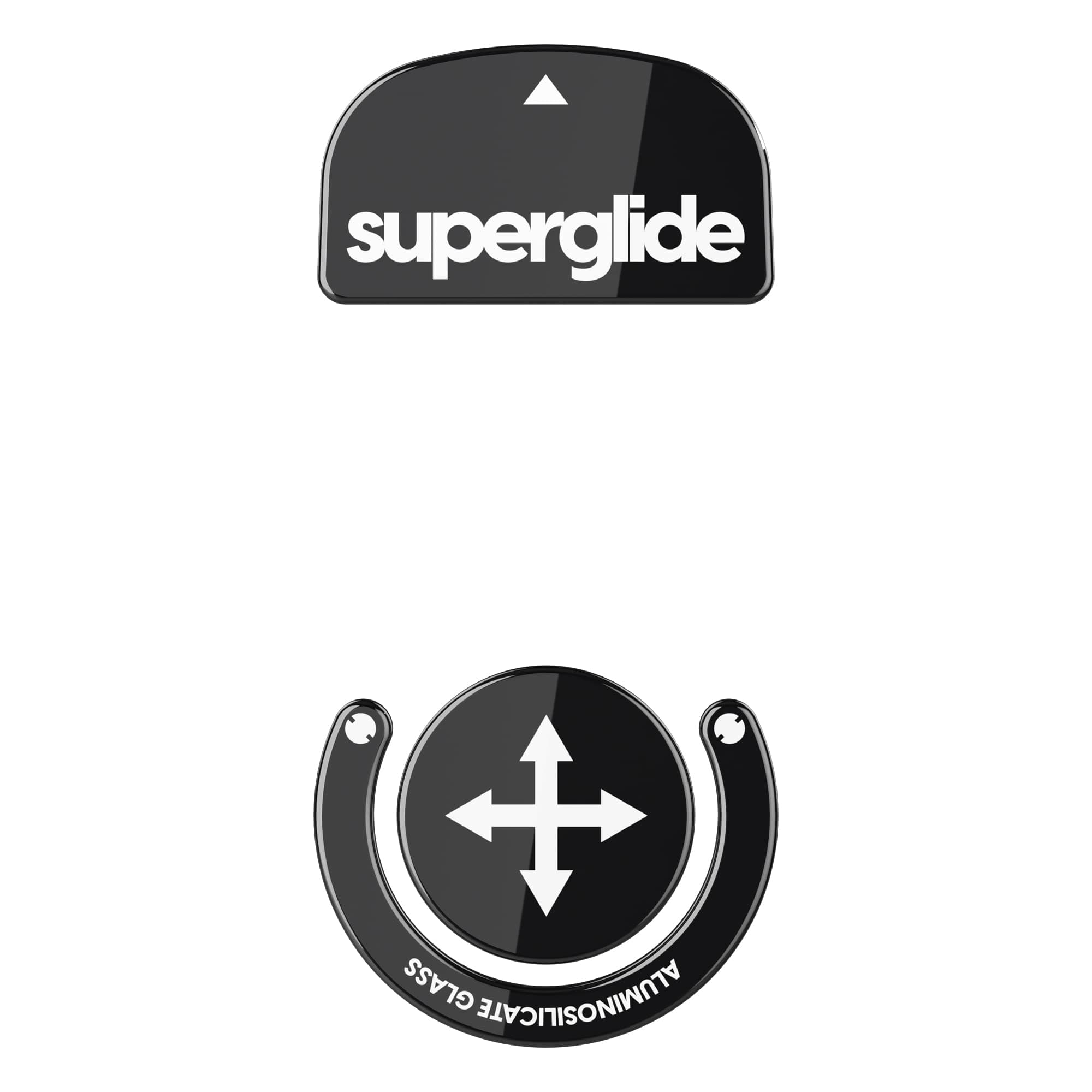 Superglide - Fastest and Smoothest Mouse Feet/Skates Made with Ultra Strong Flawless Glass Super Fast Smooth and Durable Sole for Logitech G Pro X Superlight [Black]