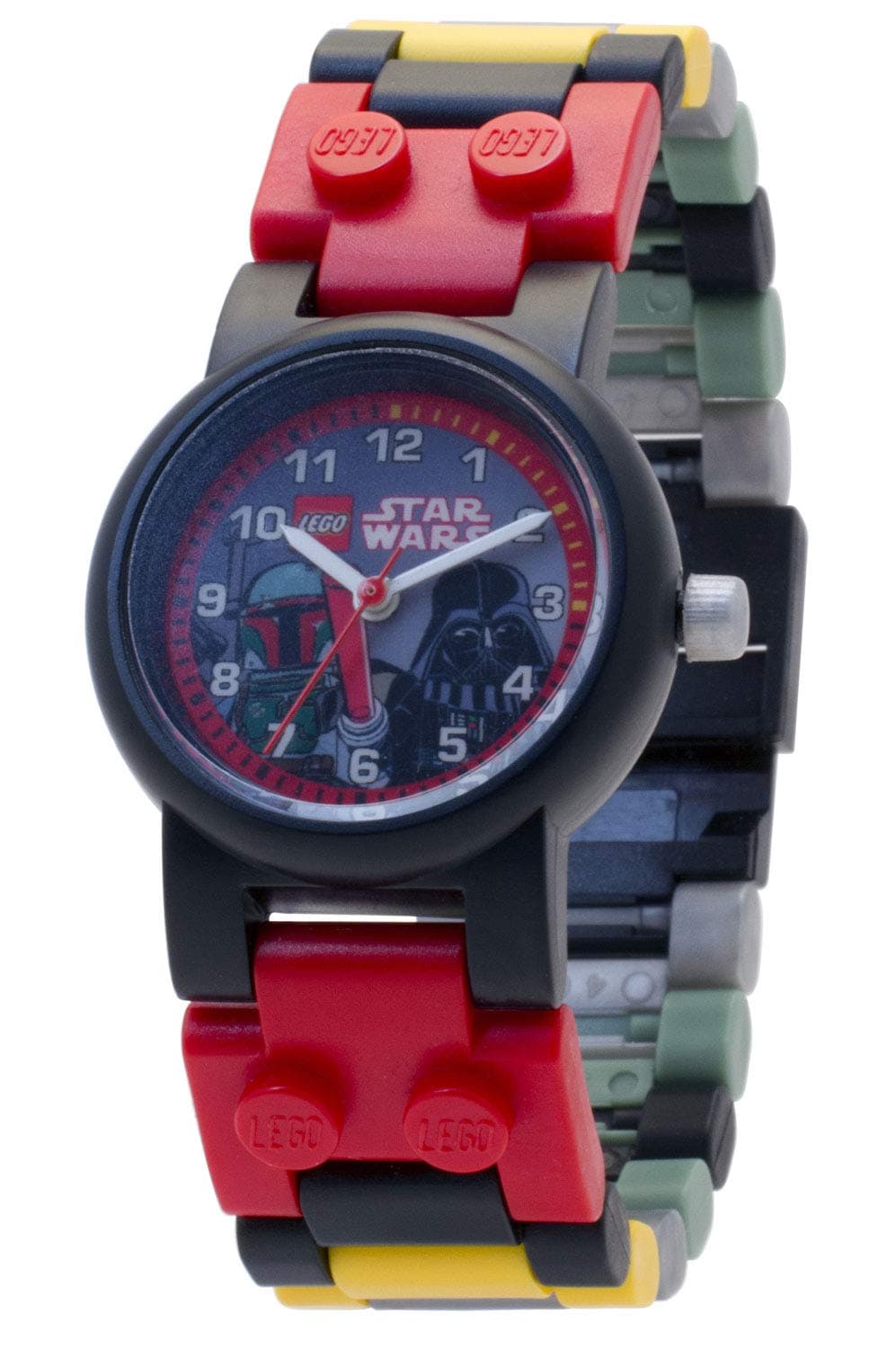 Lego Star Wars 8020813 Boba Fett and Darth Vader Kids Buildable Watch with Link Bracelet and Minifigure