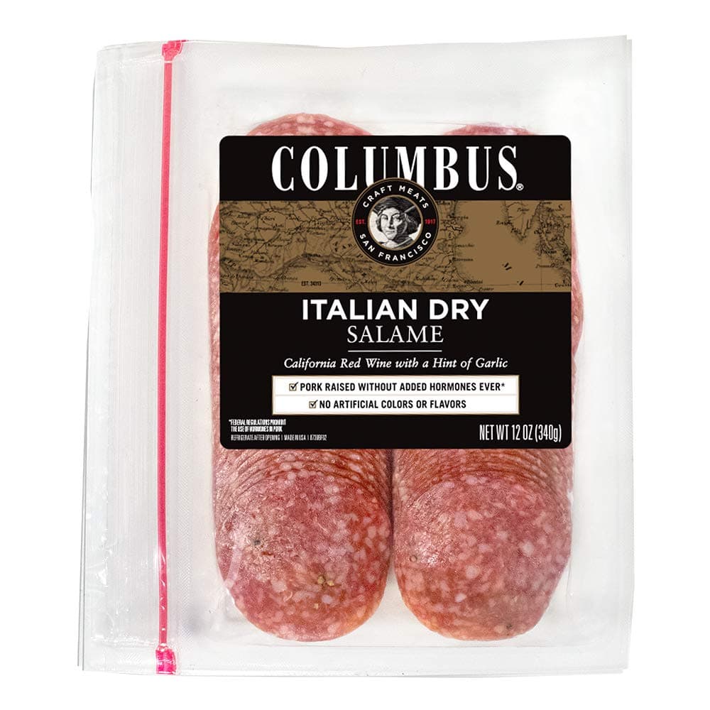 Columbus, Sliced Italian Dry Salame, 12 oz
