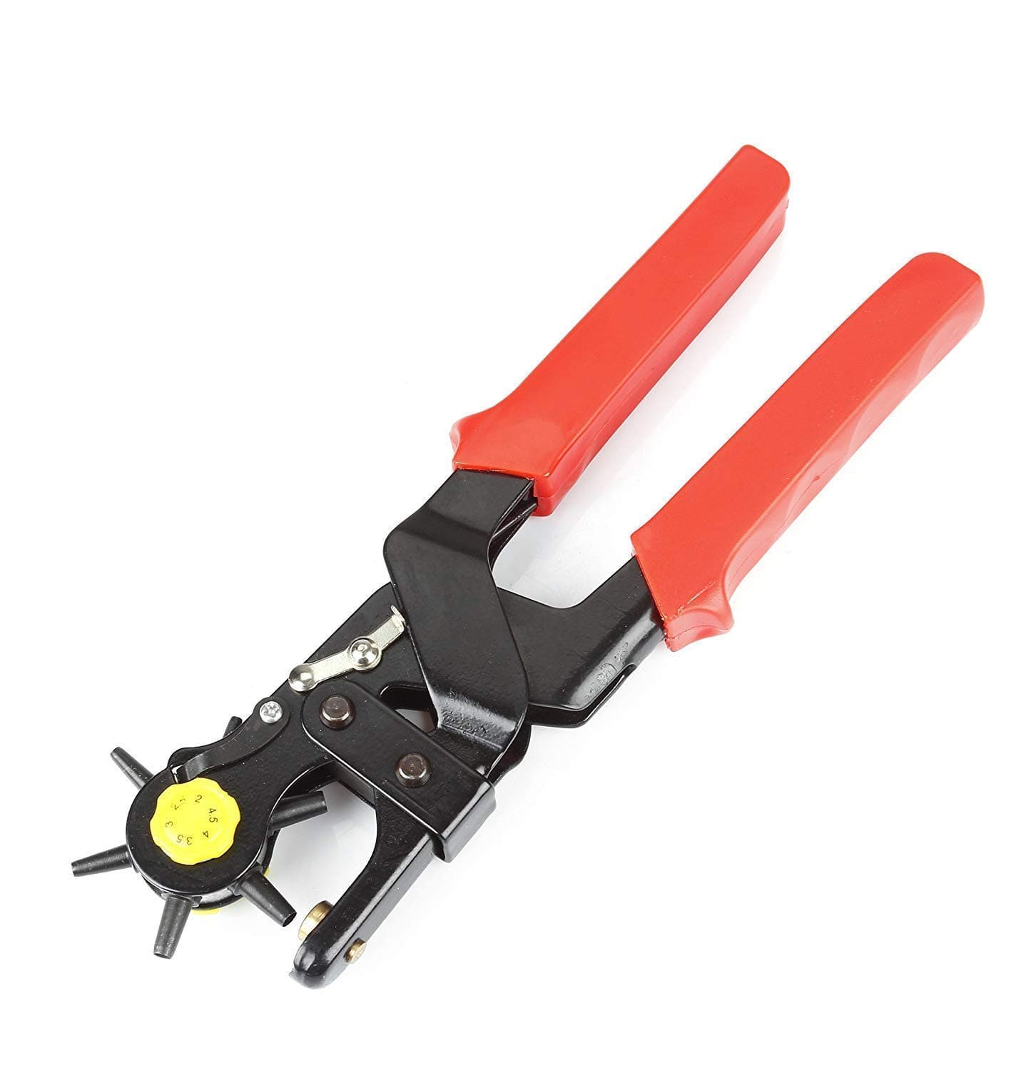 Rangwell NX Rotary Punch Round Hole plies Hand Tool Metal revolving Puncher/Punching Machine for Leather Belts, Watch Bands- Bags- Dog Collars, Fabric or Craft Projects