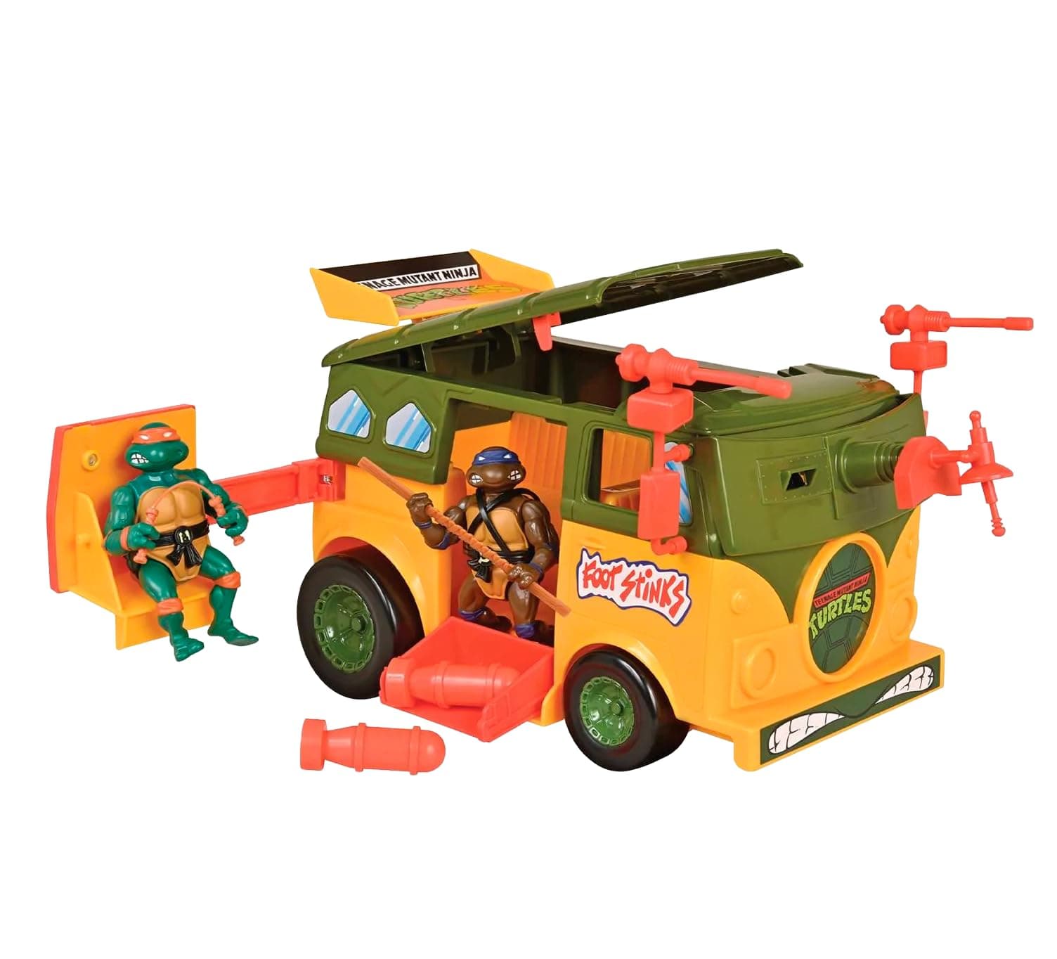 Teenage Mutant Ninja Turtles Action Figure,Original Party Wagon,Yellow Green,M,81288