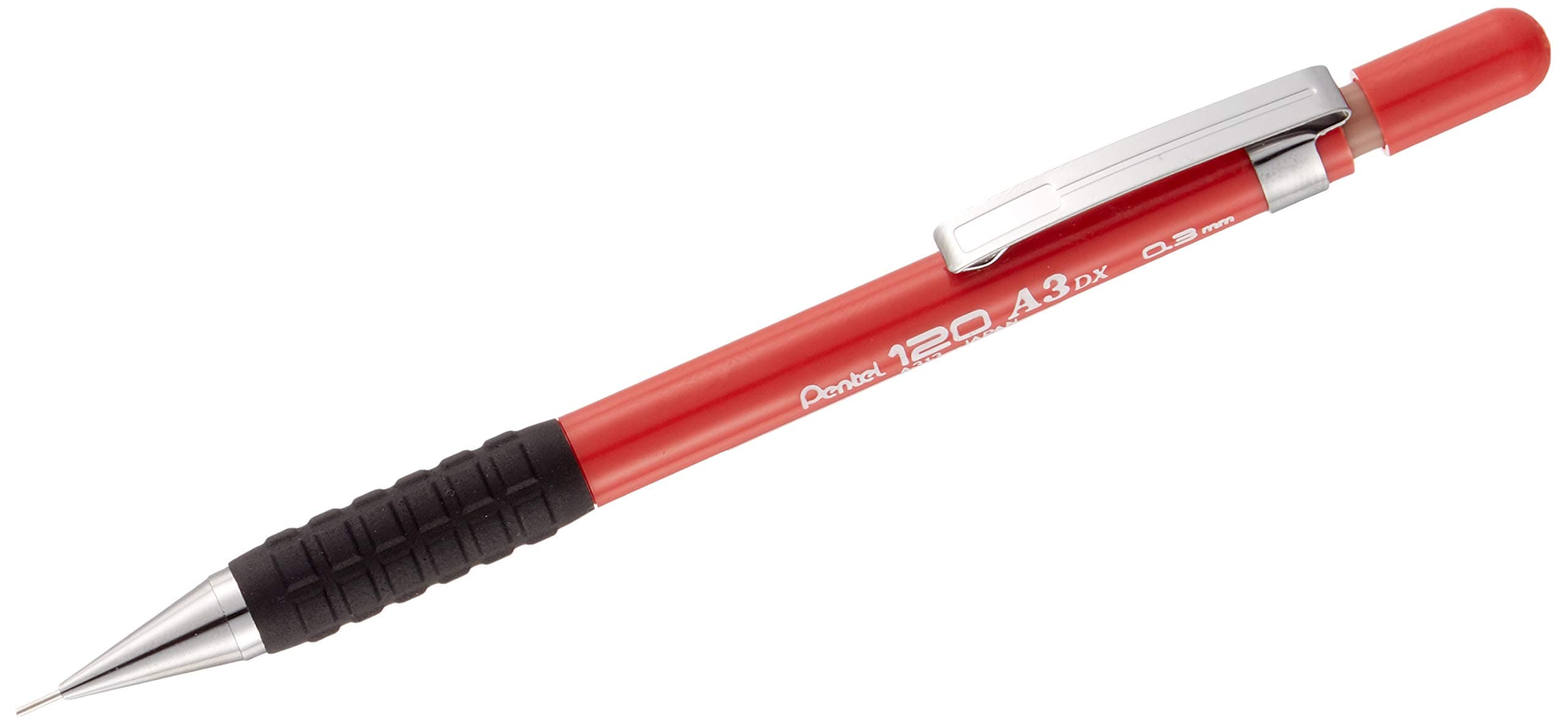 Hi-Graph 4 mm Fixed Barrel Mechanical Pencil 0.3 mm Red