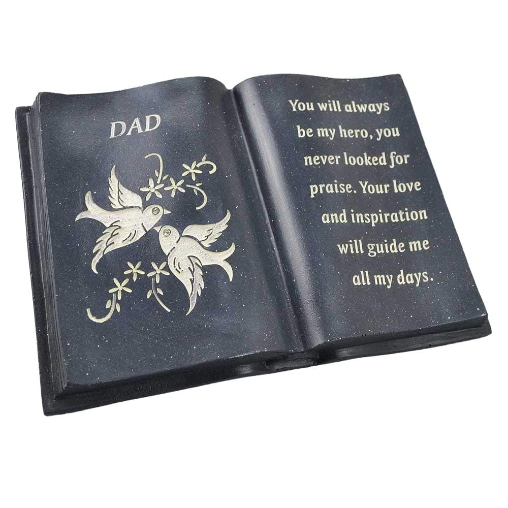 Angraves Special Dad Love & Peace Dove Graveside Book Memorial Ornament