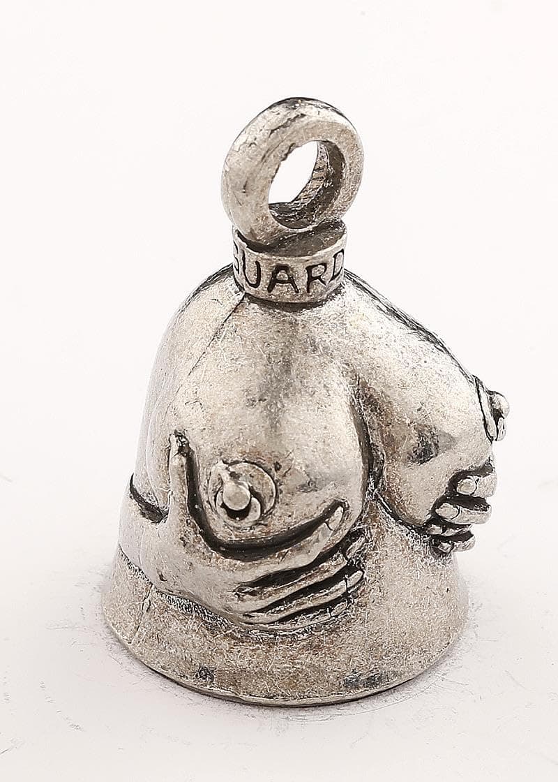 Guardian Bell "Handful Good Luck Bells w/Keyring & Black Velvet Gift Bag | Motorcycle Bell | Good Luck Gift to Friends/Family | Lead-Free Pewter Bike Bell | Made in The USA