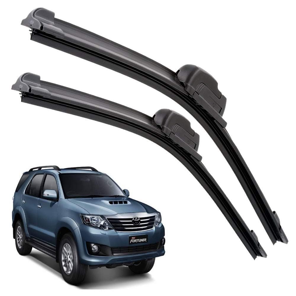 Euro Care Windshield Car Wiper Blades Compatibility With Fortuner Old (Model : 2011-2017) - Set of 2Pc (D-21,P-19)