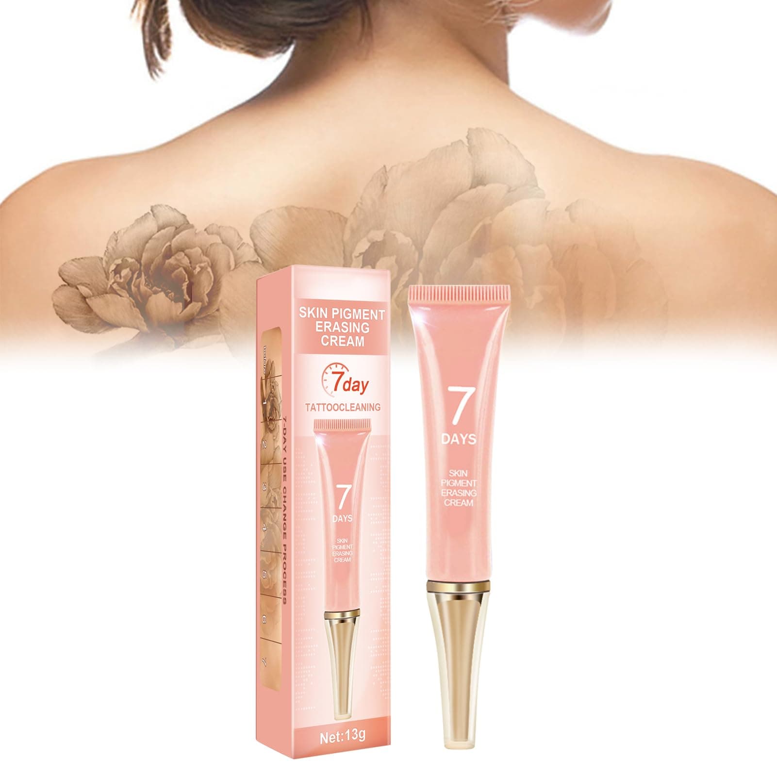 Tattoo Removal Cream - Eyebrow & Skin Pigment Eraser, No Scars, Permanent Effect