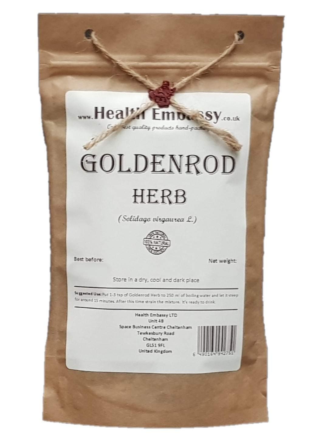 Health Embassy Goldenrod Herb (Solidago virgaurea L) (50g)