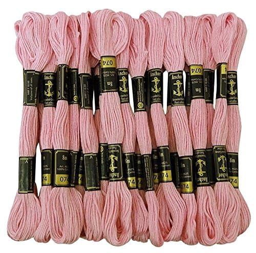 25 Pcs Cotton Sewing Thread Stitch Cross Floss Embroidery Yarn Skeins Needlepoint