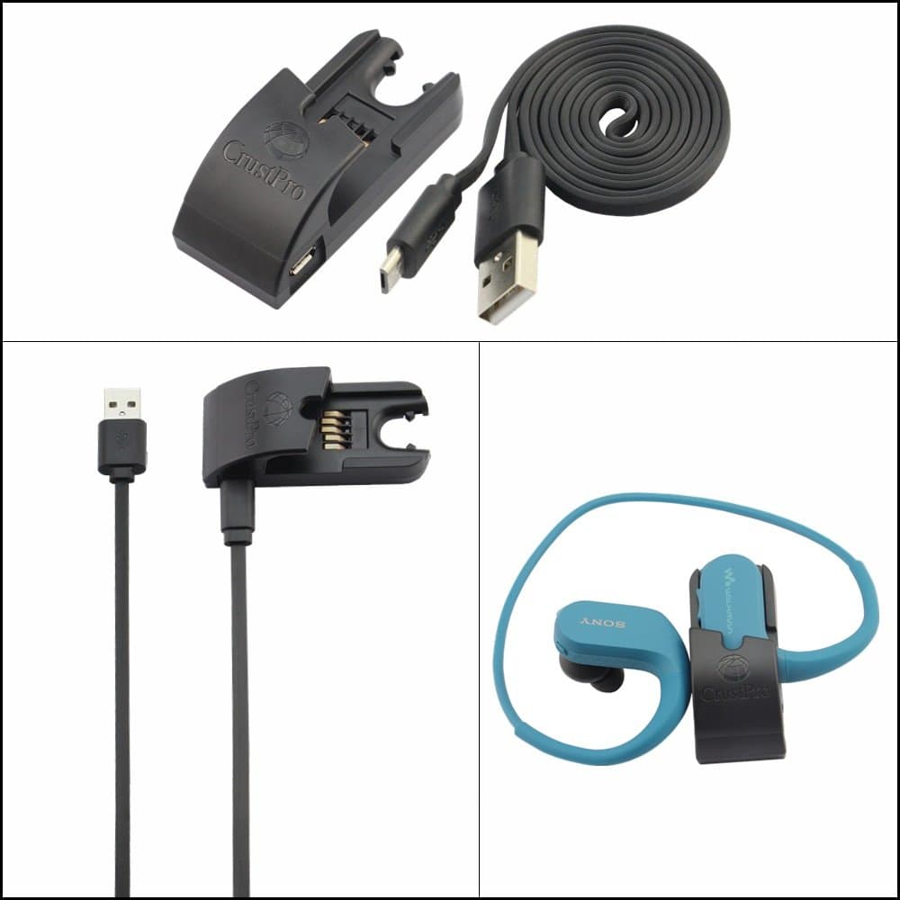 SONY NW-WS414 NW-WS413 Accessories,Replace Data Sync Cradle Dock Desktop USB Charging Clip Charger for SONY NW-WS414 NW-WS623 NW-WS625 Walkman Headphone