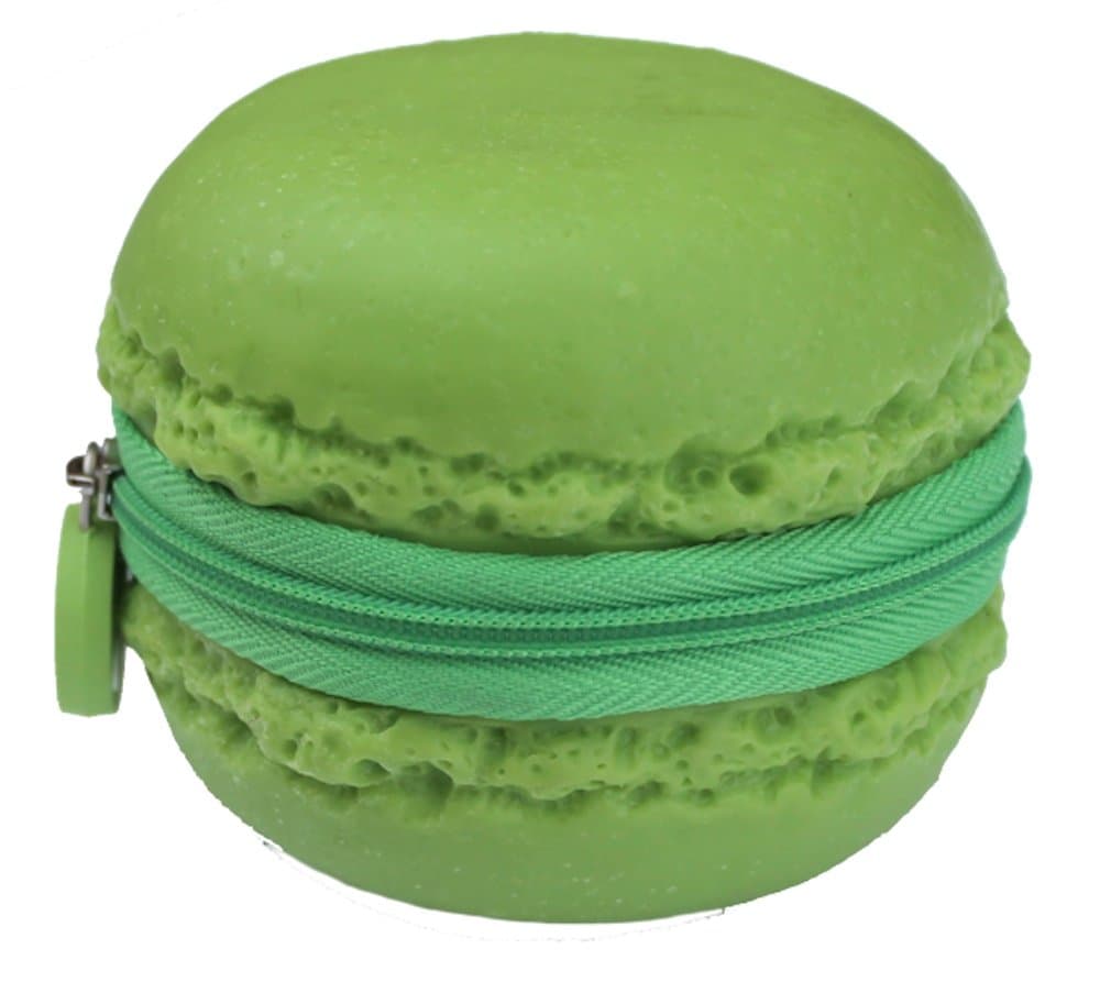 Green, Lime-scented Macaron (Macaroon) Cookie Coin Purse