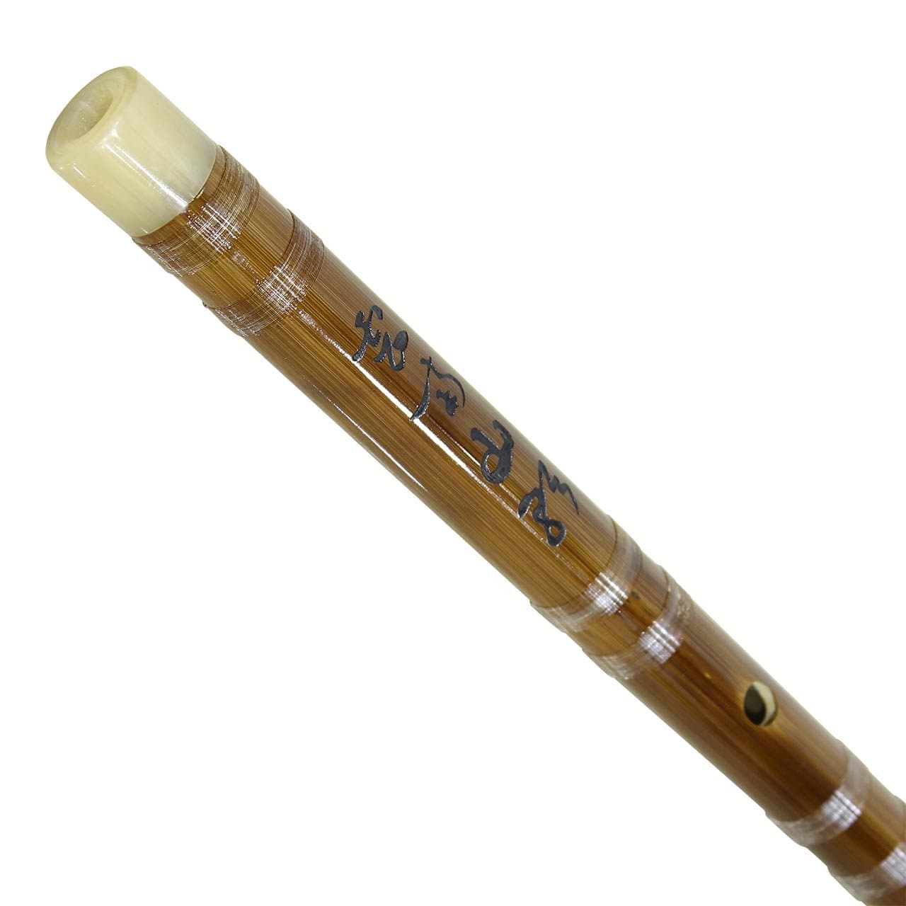 D key Dizi with Engraved Poem Transparent Bindings Popular Choice