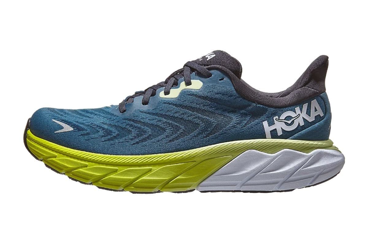 HOKAMen's Arahi 6 Running Shoe, Blue Graphite Blue Coral, 9 US