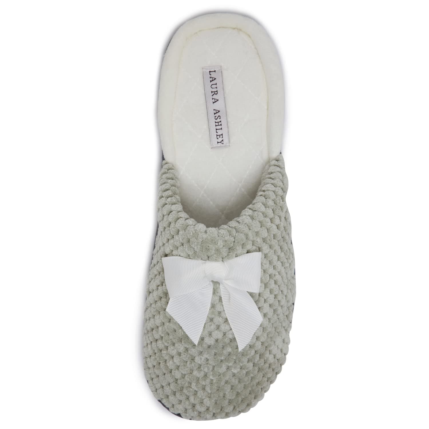Laura Ashley Women's Rugged Spa Bow Slippers