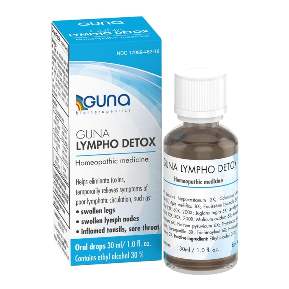 GUNALympho Detox – Homeopathic Lymphatic System Supplement, Lymph Node Detox Cleanse, Lymph System Drainage - 30 mL (1 fl oz)
