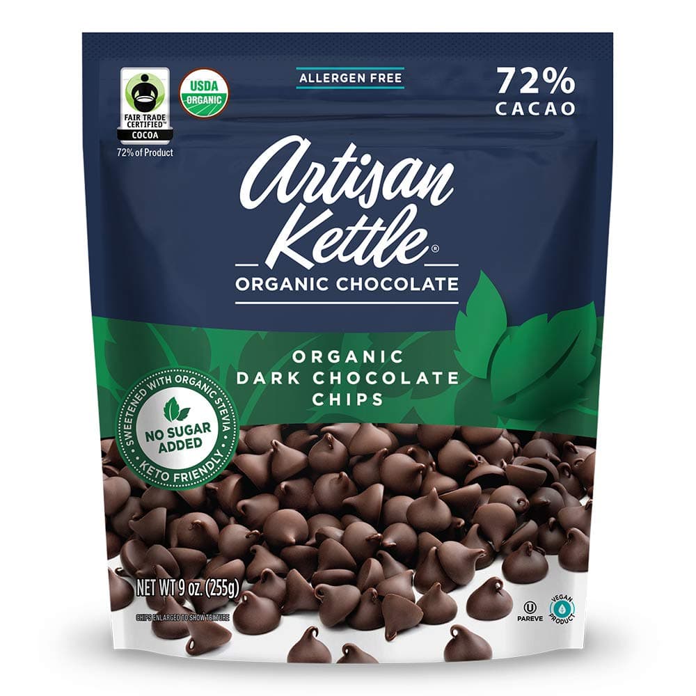 Artisan Kettle Organic No Sugar Added Dark Chocolate Chips
