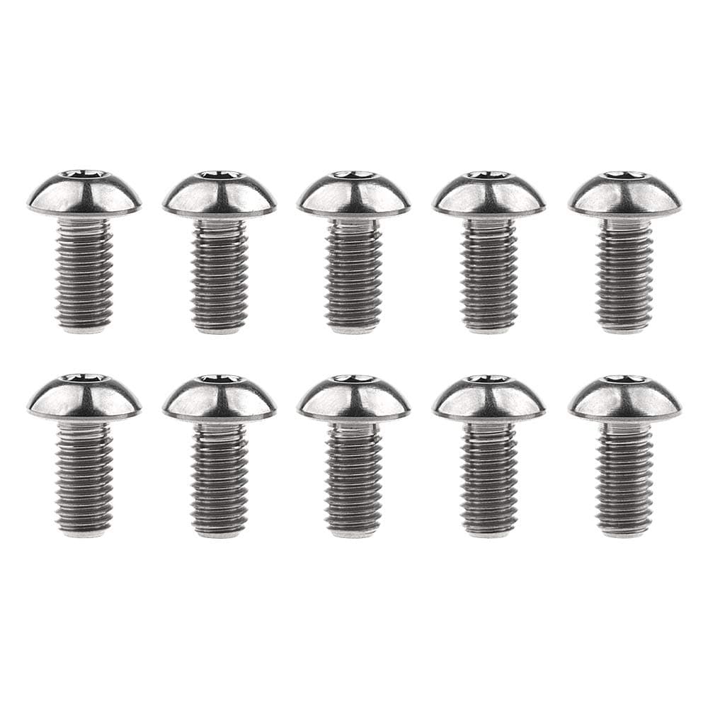 Wanyifa Titanium Ti Water Bottle Cage M5x10mm Bolt Button Head Allen Key Screws Pack of 10