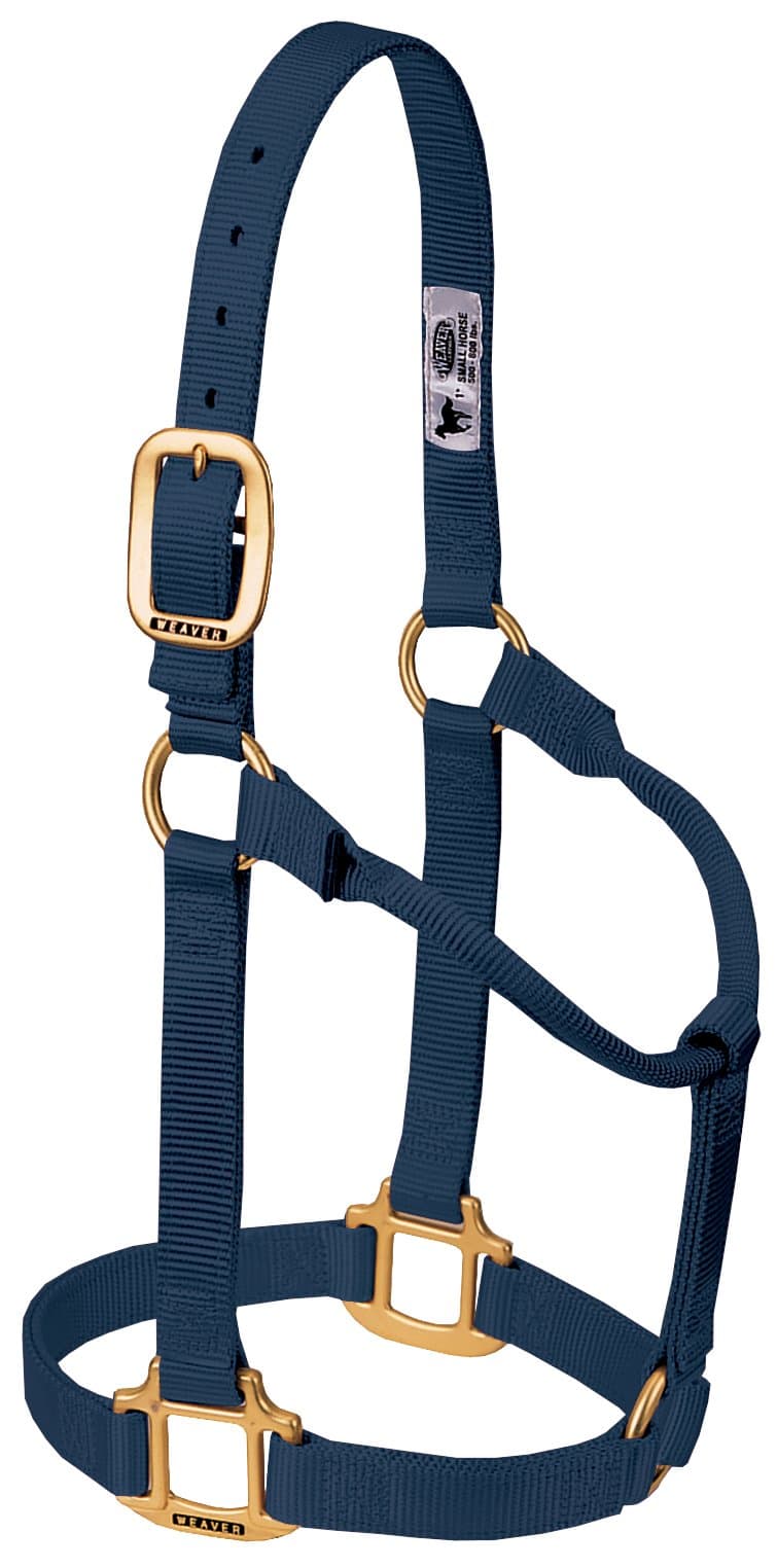Weaver Equine Nylon Horse Halter, Triple-Ply Cheek Design, Original Non Adjustable Halters for Horses, Equine Tack