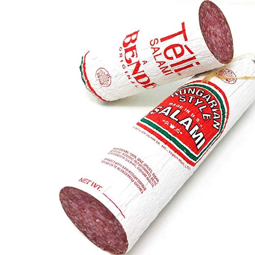 Bende Salami Teli 1.8 Lb - Authentic Hungarian Deli Meat, Perfect Sausage For Charcuterie Boards, Breakfast, Sandwiches, And More
