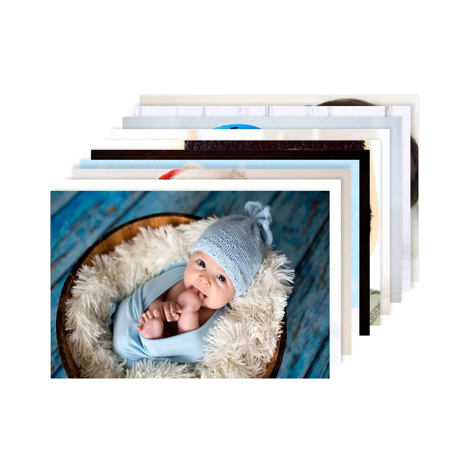 Newborn Baby Cute Large Wall Posters for Pregnant Women in Bedroom with Big Size Gloss Finish, Size - 12 x 18 Inch, Multicolor - Set of 10 Photo
