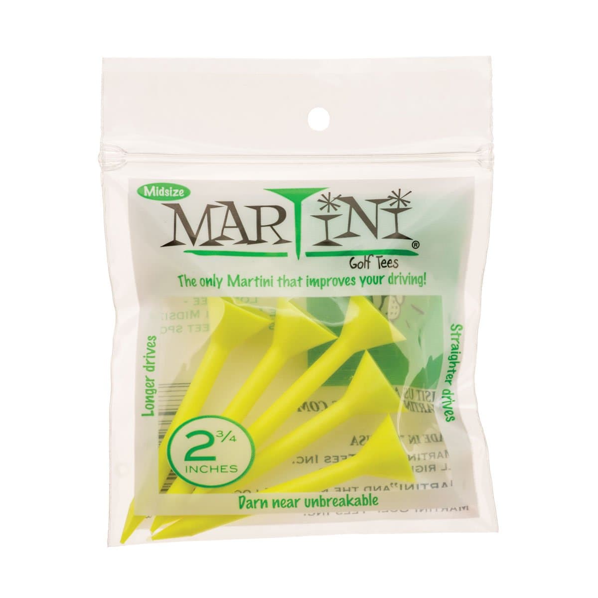 Midsize 2 3/4" Golf Tees - Virtually Unbreakable