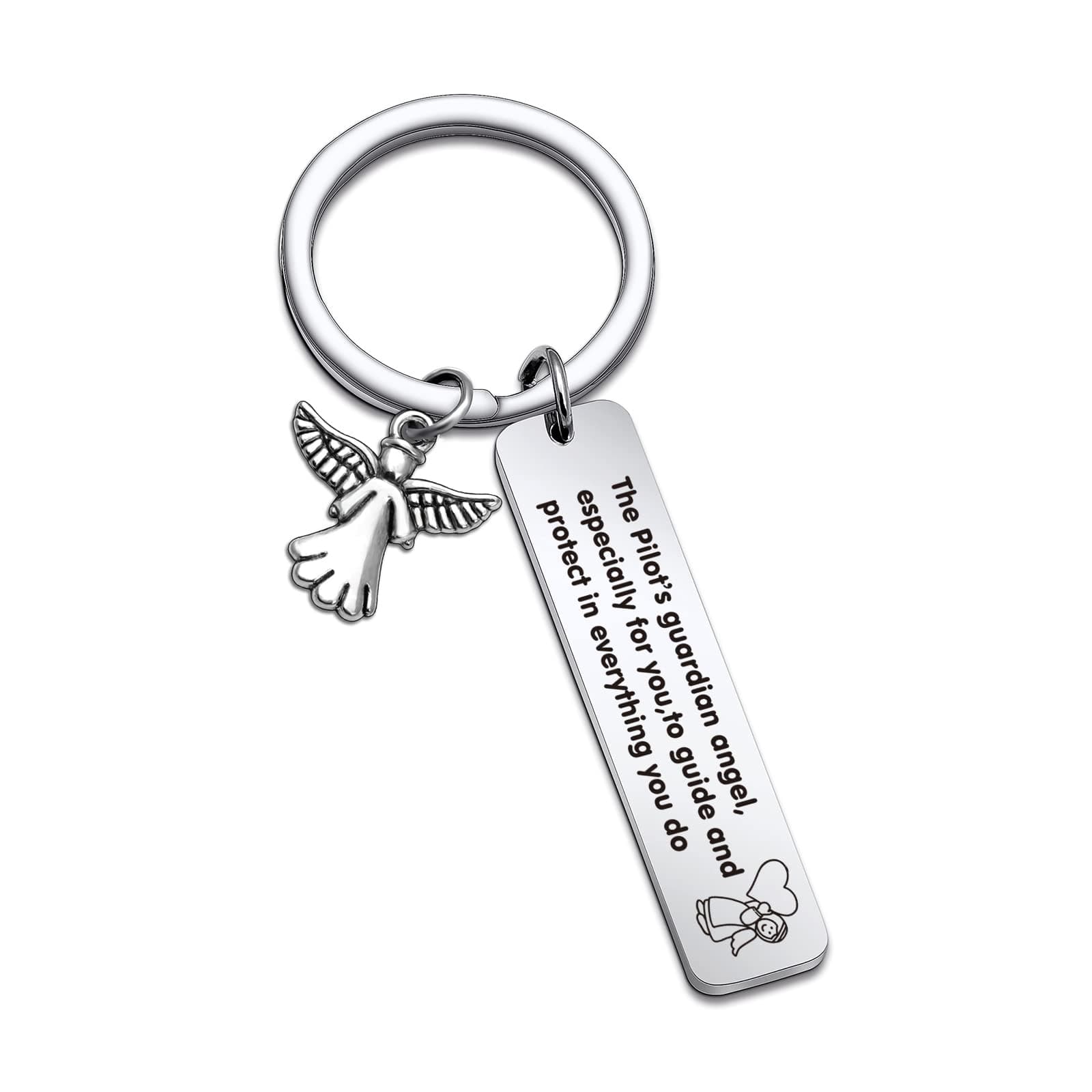 RSZOTW Pilot Prayer Keychain Pilot Aviation Gift Travel Safe Gift Safe Travel Keychain Pilot Gift Pilot Keychain