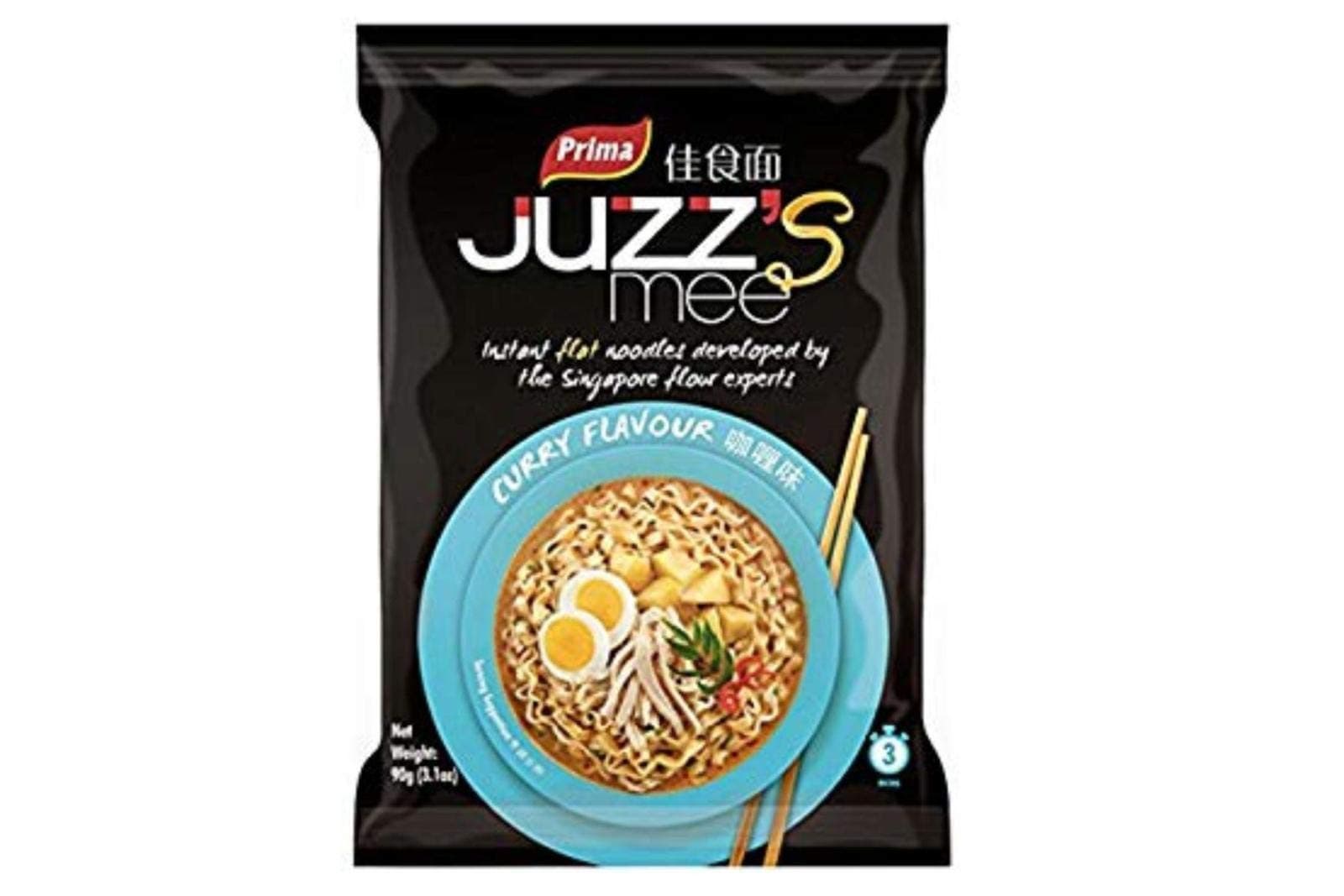 Juzz's Mee Instant Noodles (Curry Flavor) - 3.1oz (Pack of 18)