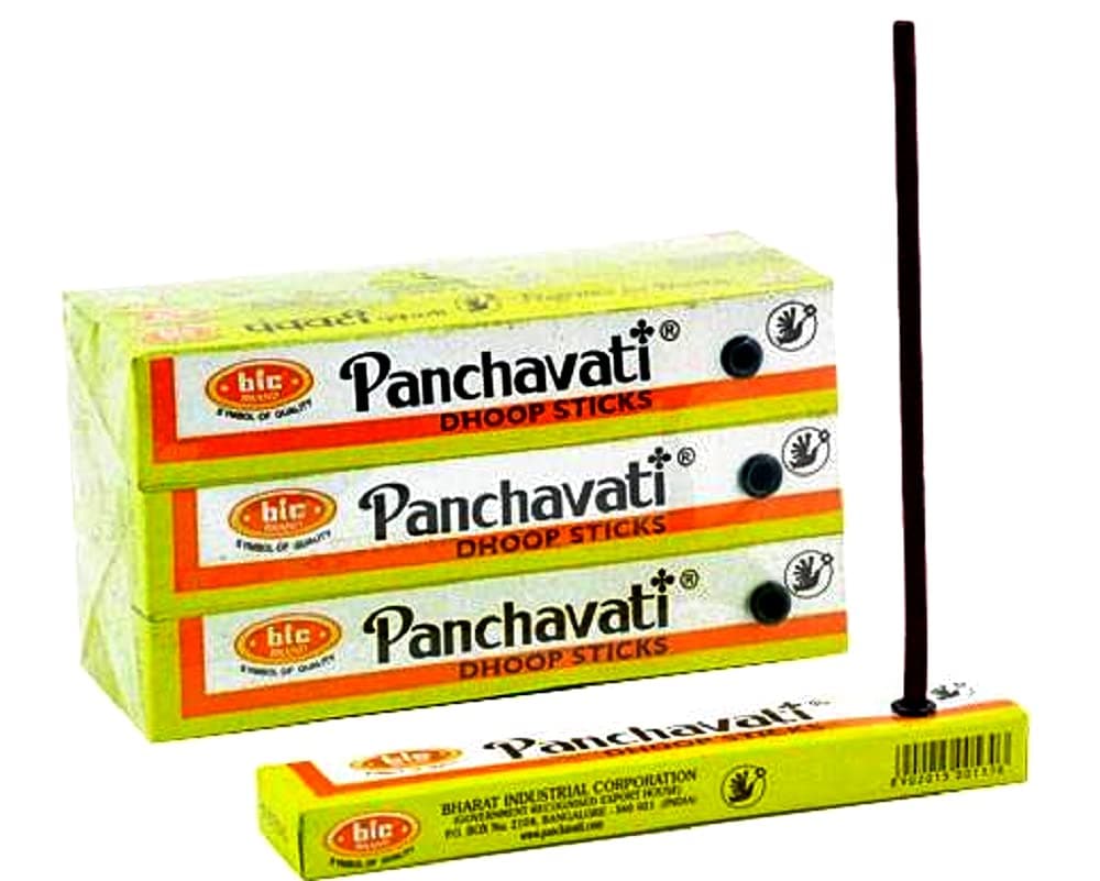 Panchavati Dhoop/Inscense Sticks 12 Boxes-Meditation and Enlightenment-Worship Temple