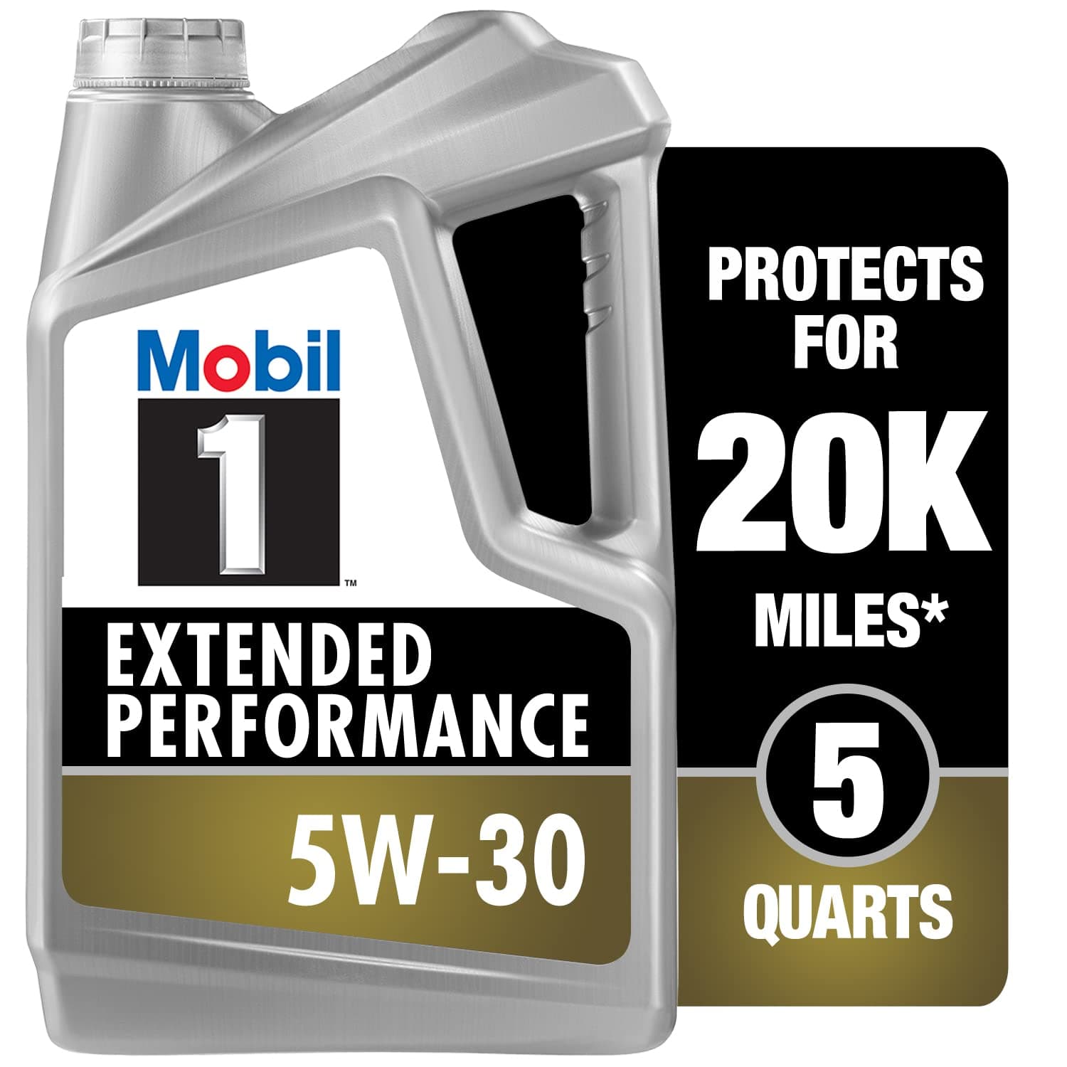 1 (120766) Extended Performance 5W-30 Motor Oil For Car - 5 Quart